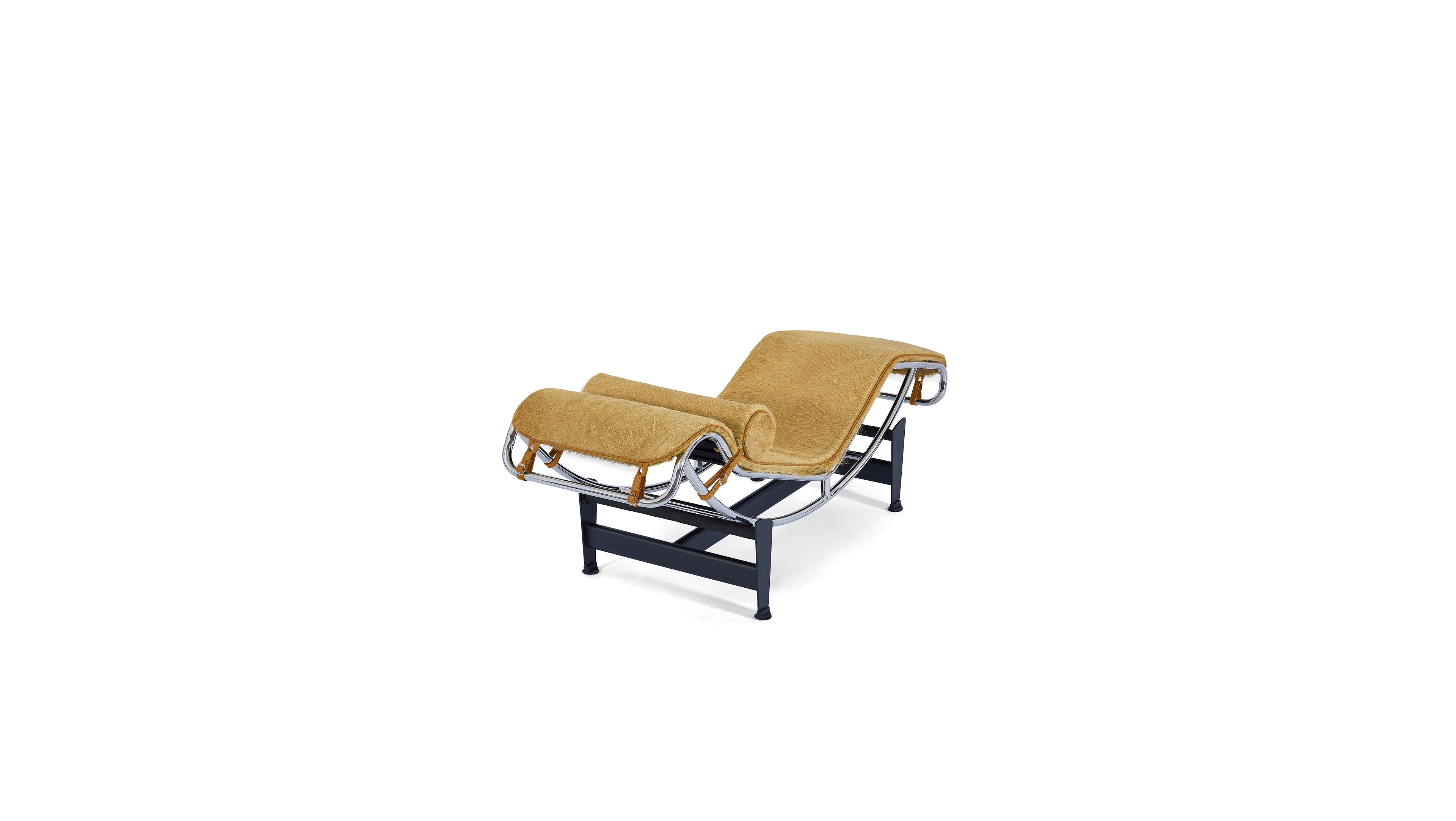 LC4 Chaise Lounge: Gold Haired Hide