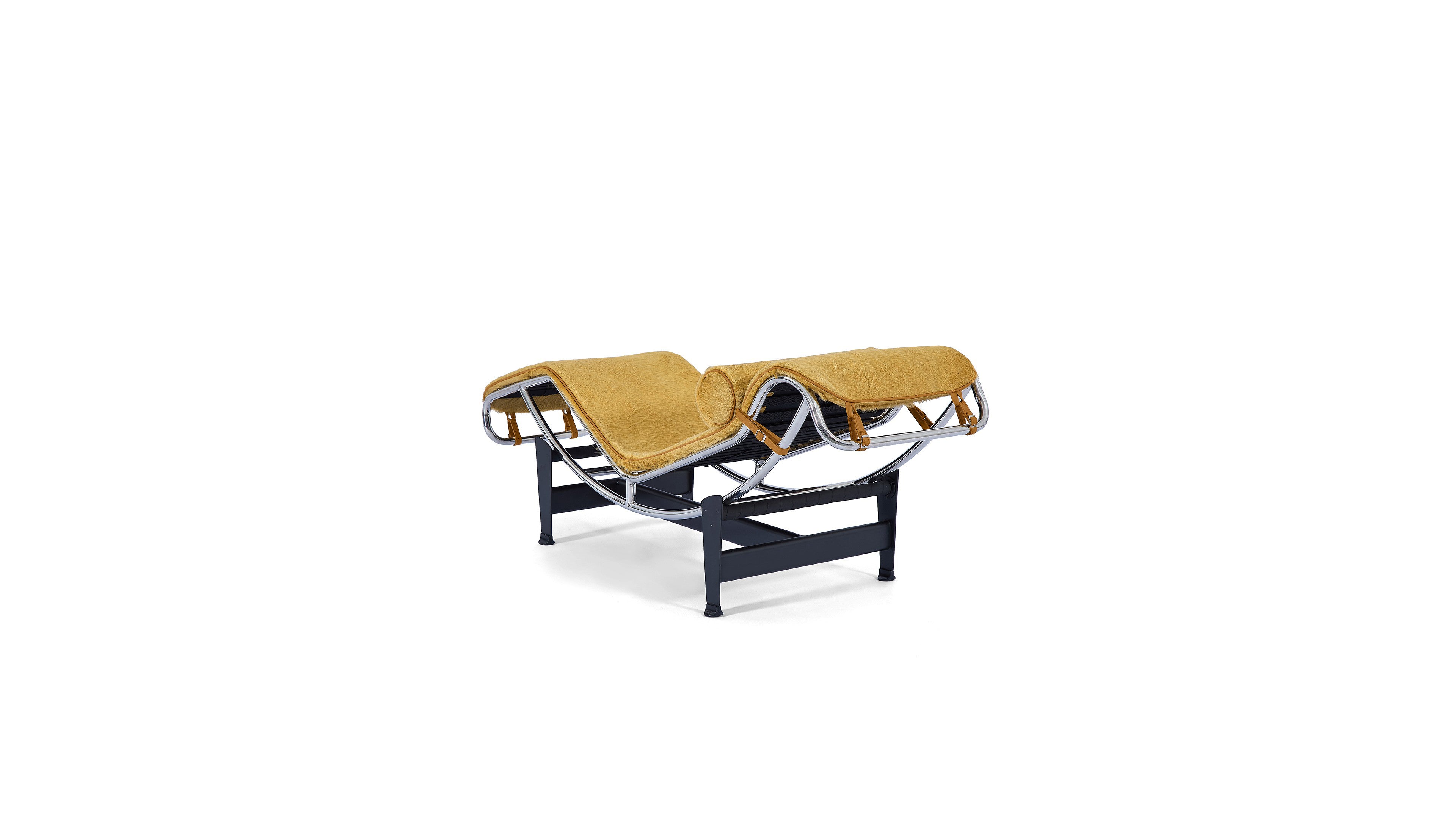 LC4 Chaise Lounge: Gold Haired Hide