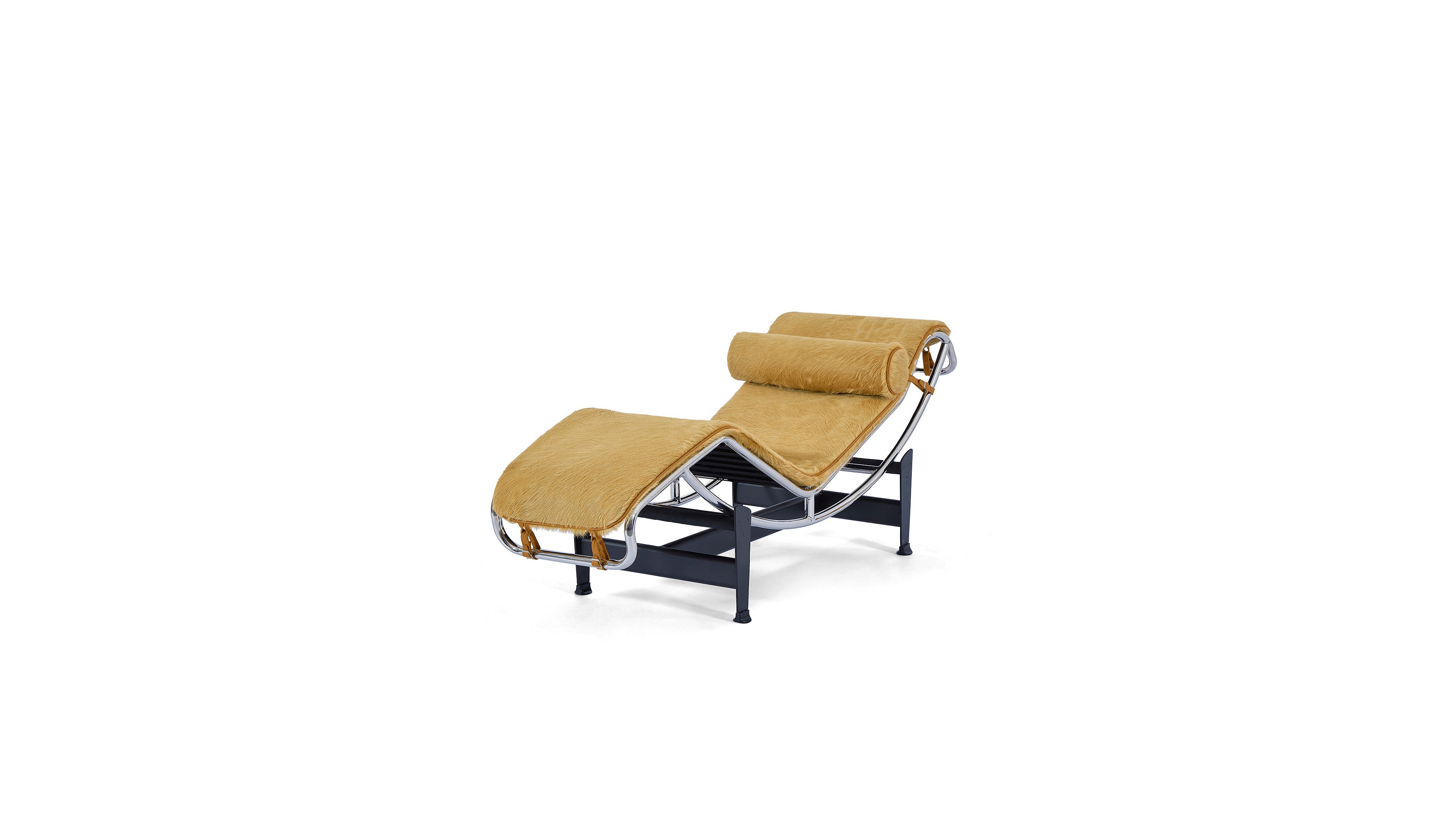 LC4 Chaise Lounge: Gold Haired Hide