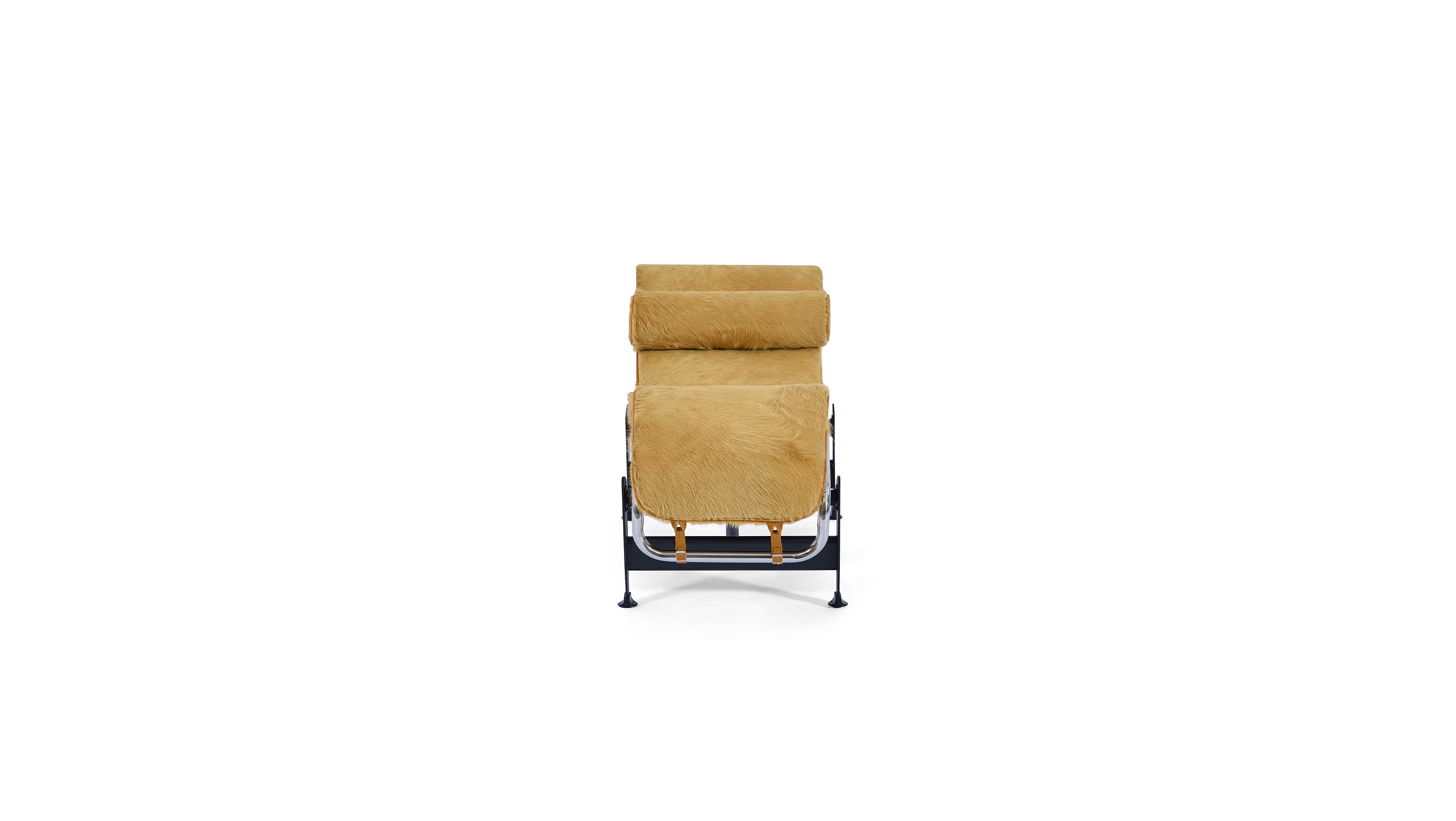 LC4 Chaise Lounge: Gold Haired Hide