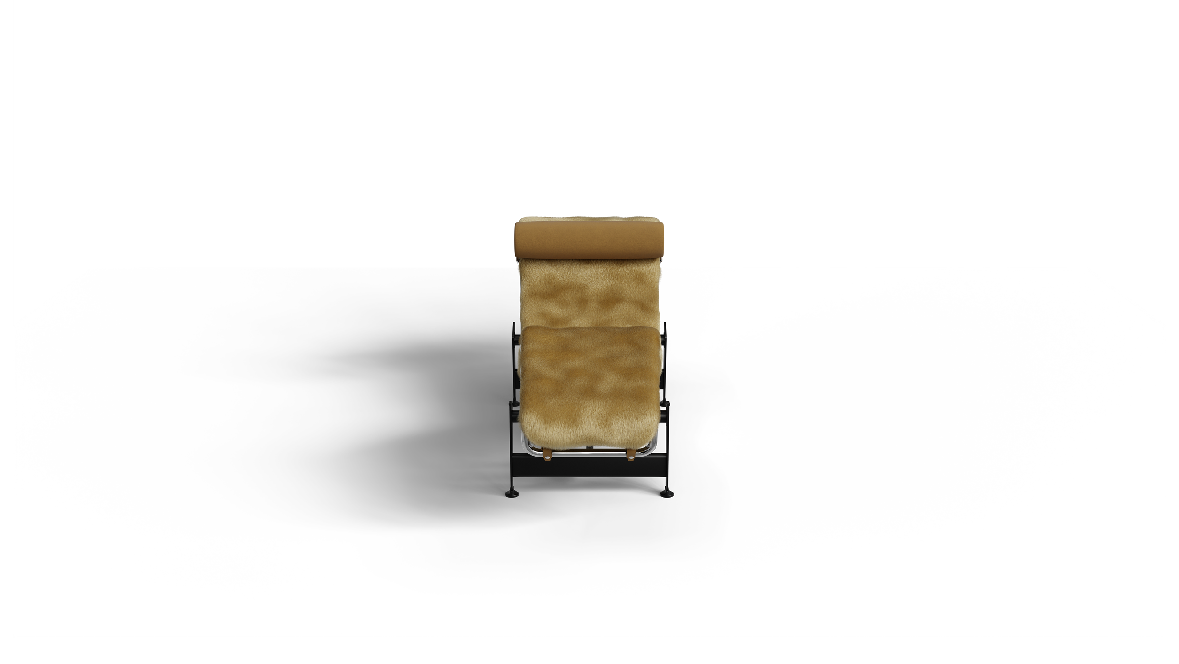 LC4 Chaise Lounge: Gold Haired Hide