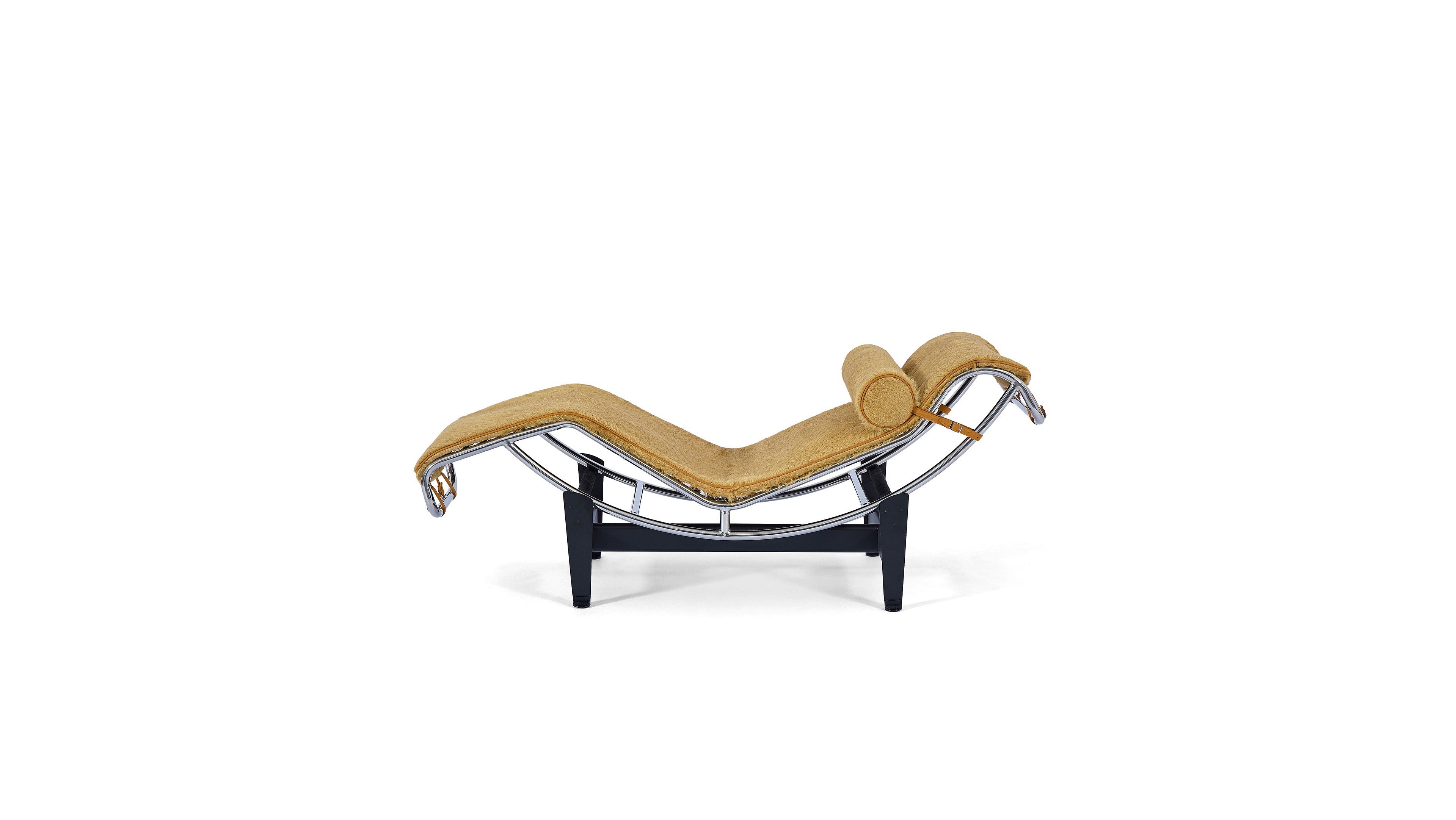 LC4 Chaise Lounge: Gold Haired Hide