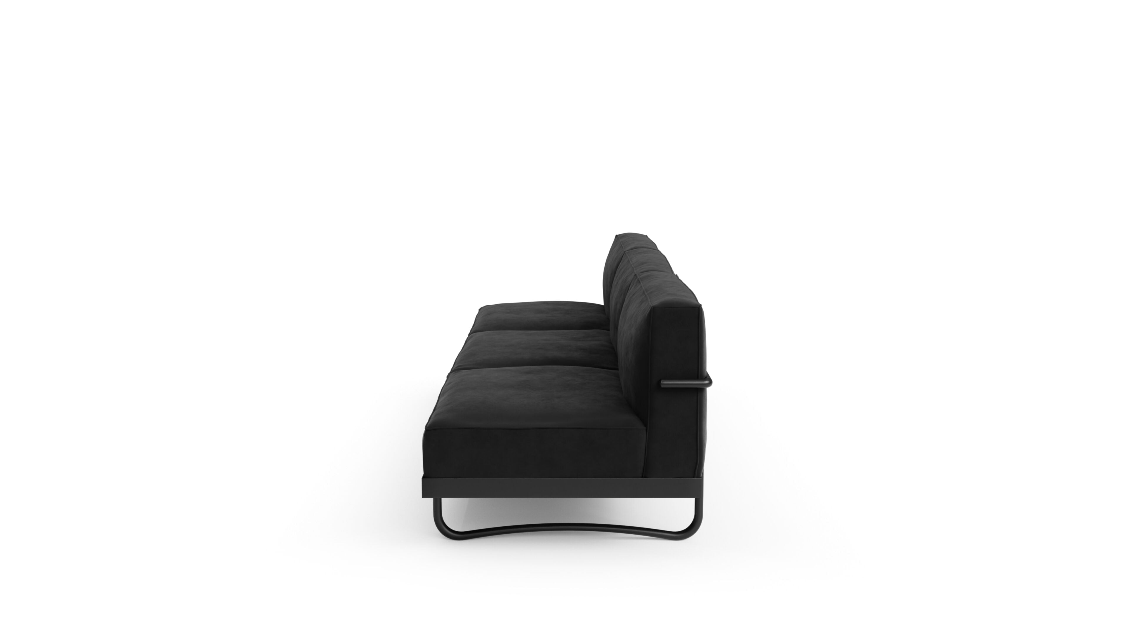 Le Corbusier LC5 3-Seat Sofa in Canada and the USA 5 Canapé, Appartement Le Corbusier - Side