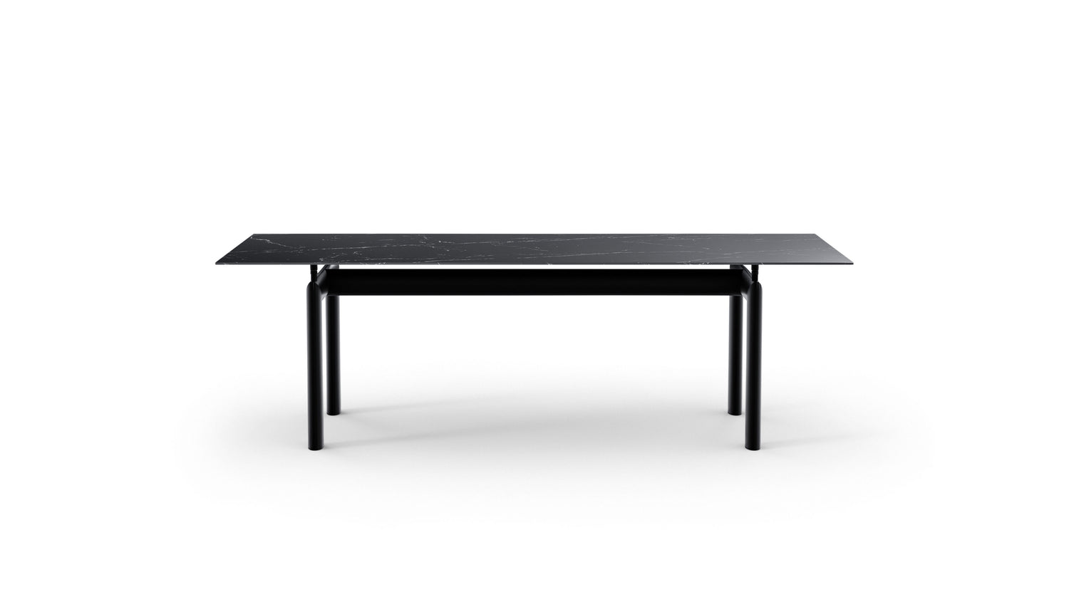 Le Corbusier LC6 Table Tube d’Avion Dining Table in Canada and the USA Stone - Front