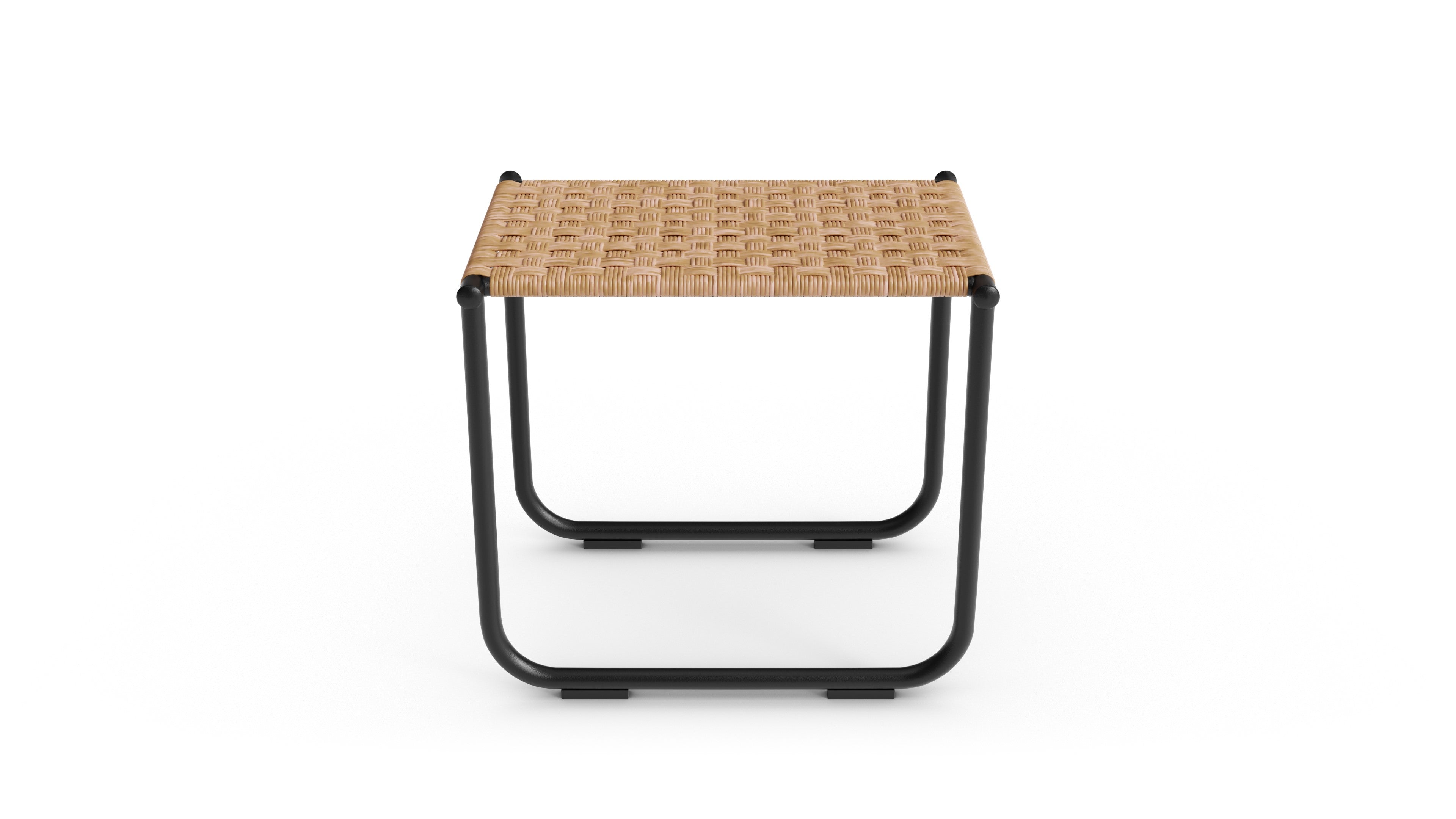 Le Corbusier LC9 Rattan Stool in Canada and the USA Cane - Closeup