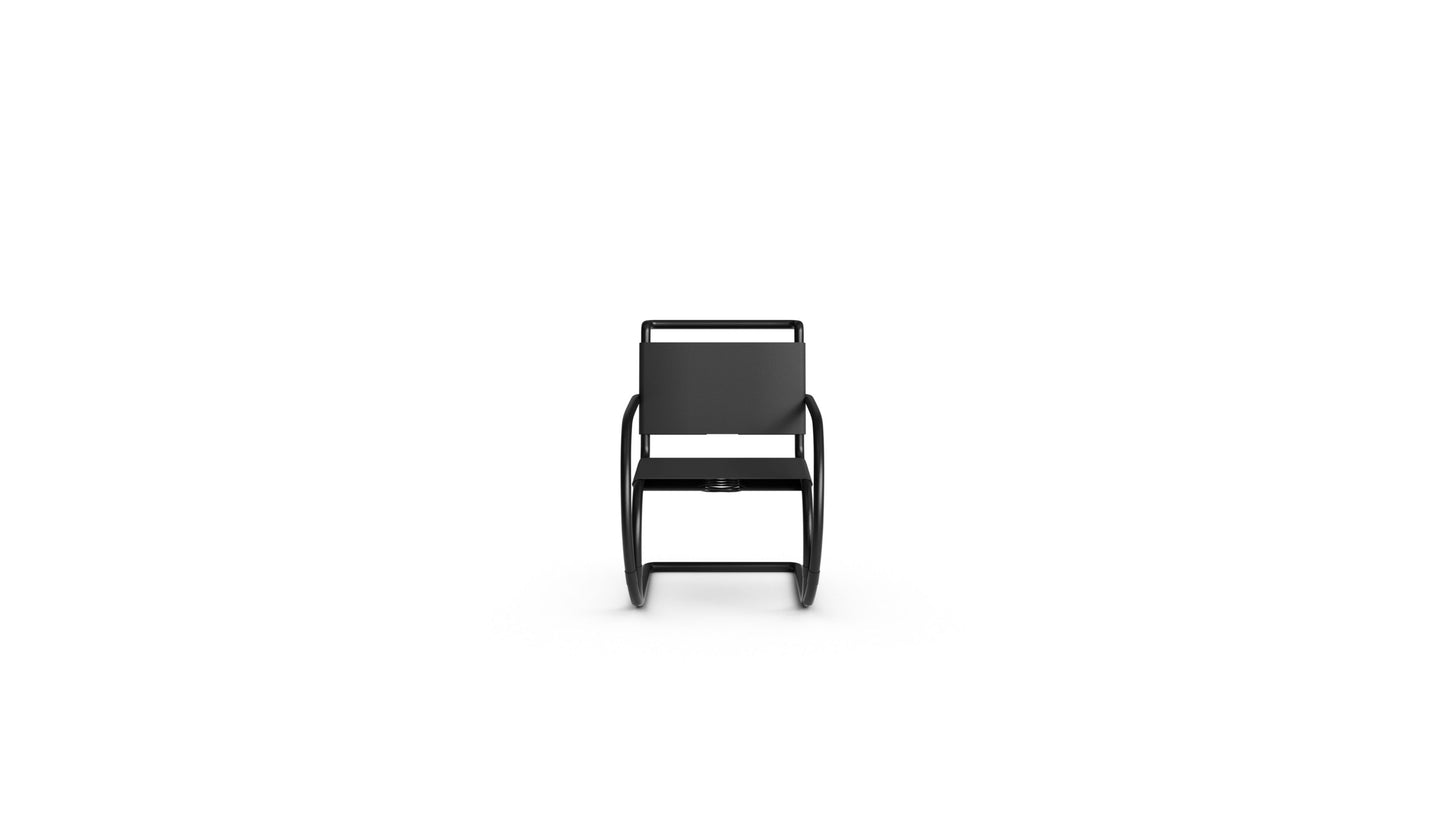 Mies van der Rohe MR Chair with Arms in Canada and the USA MR20 Armchair Sling - Front