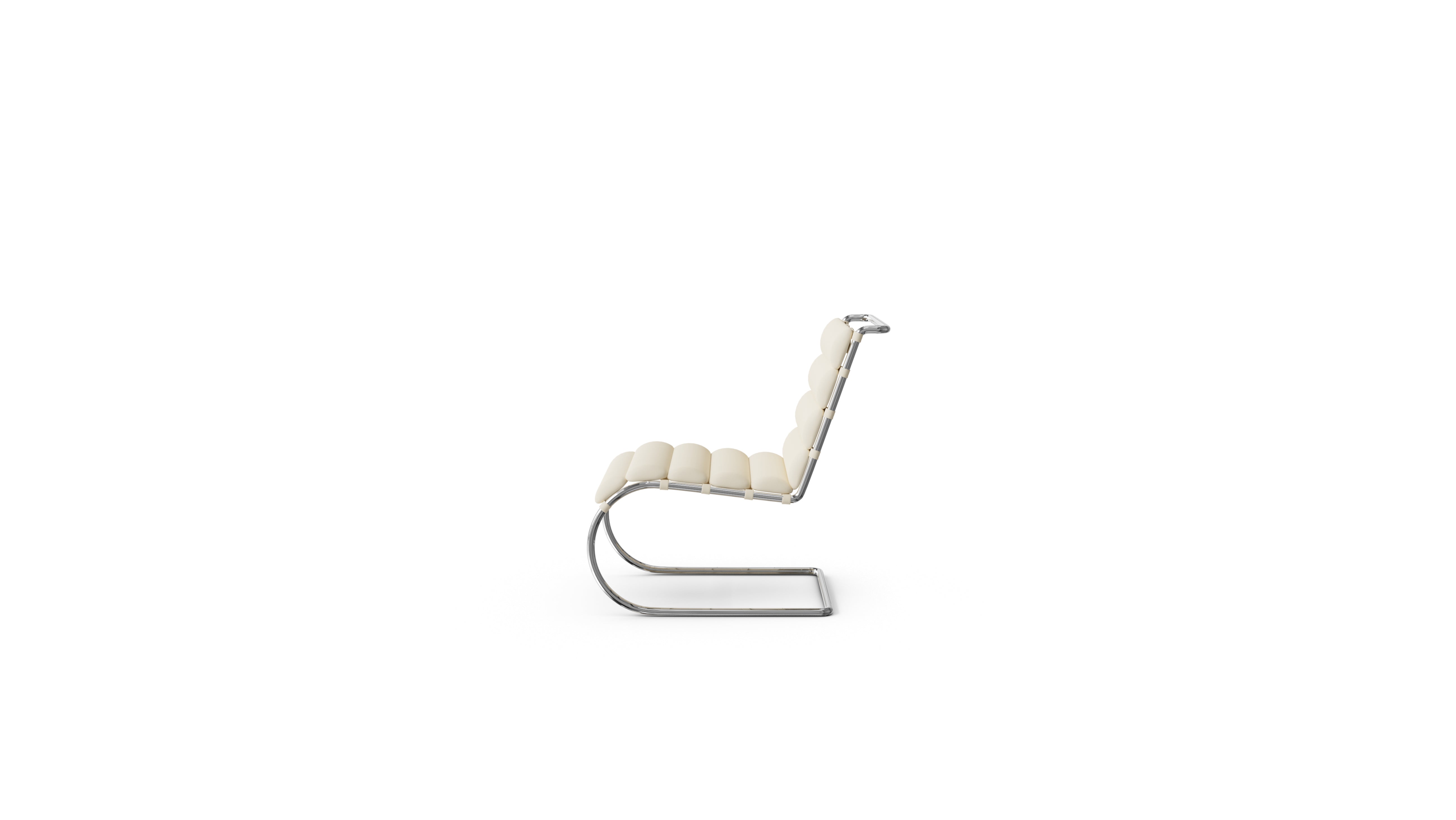 Mies van der Rohe MR Lounge Chair Armless in Canada and the USA - Side