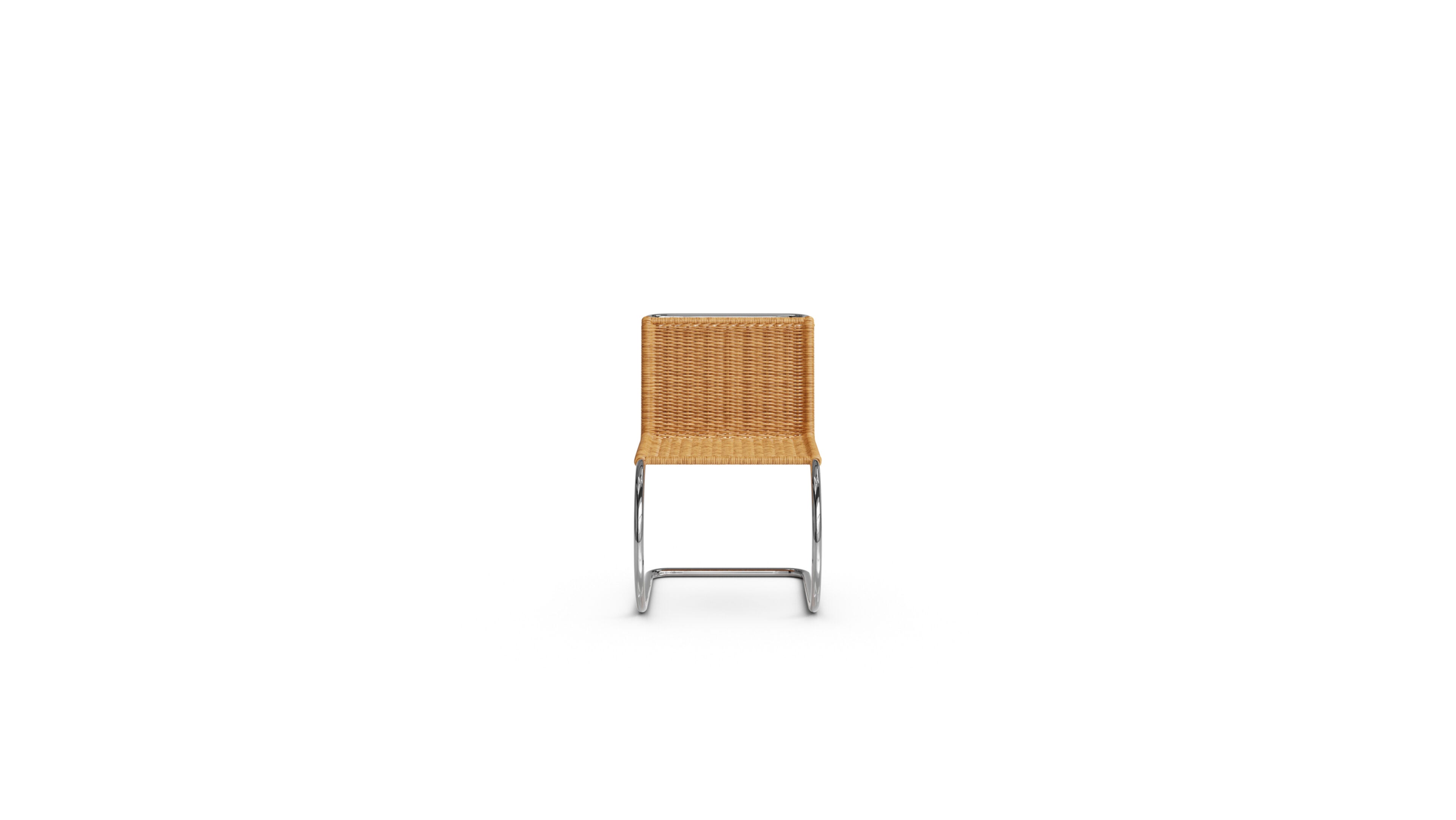 Mies van der Rohe MR Side Chair Rattan in Canada and the USA - Front
