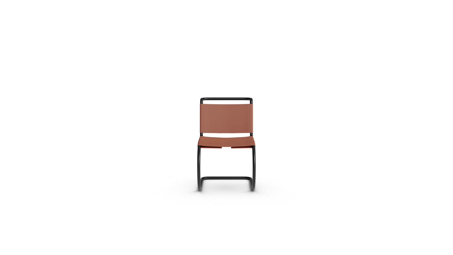 Mies van der Rohe MR Side Chair Sling Chair in Canada and the USA - Front