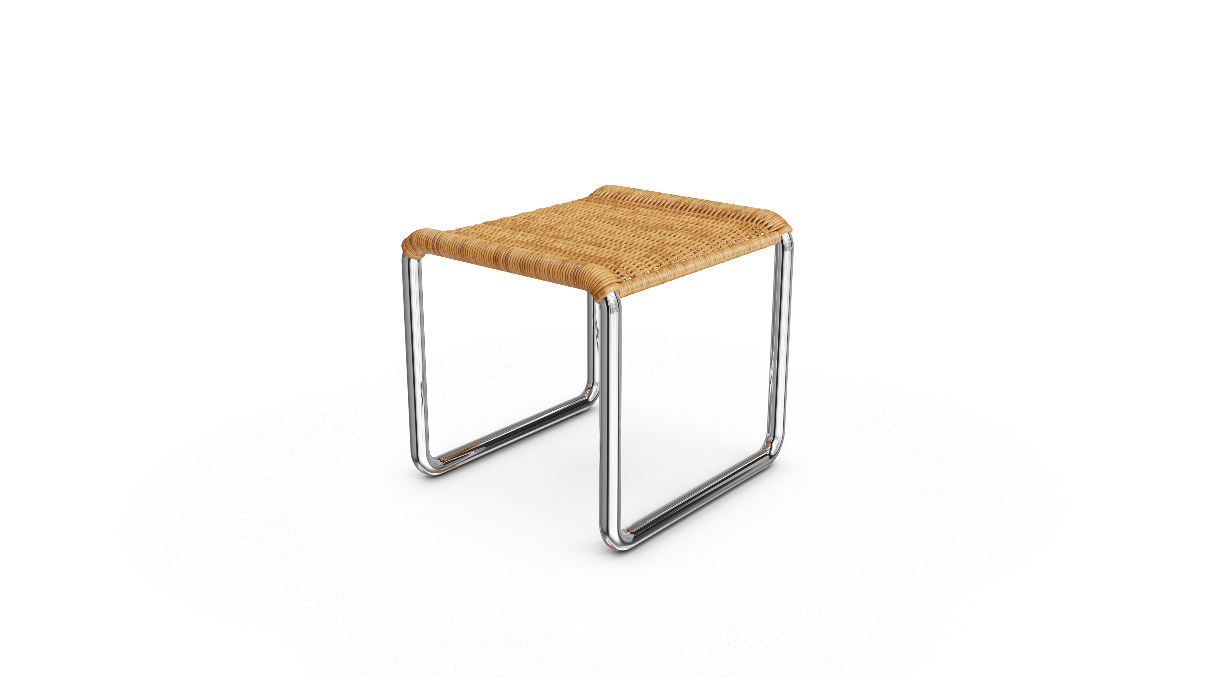 Mies van der Rohe MR Stool Rattan in Canada and the USA - Closeup