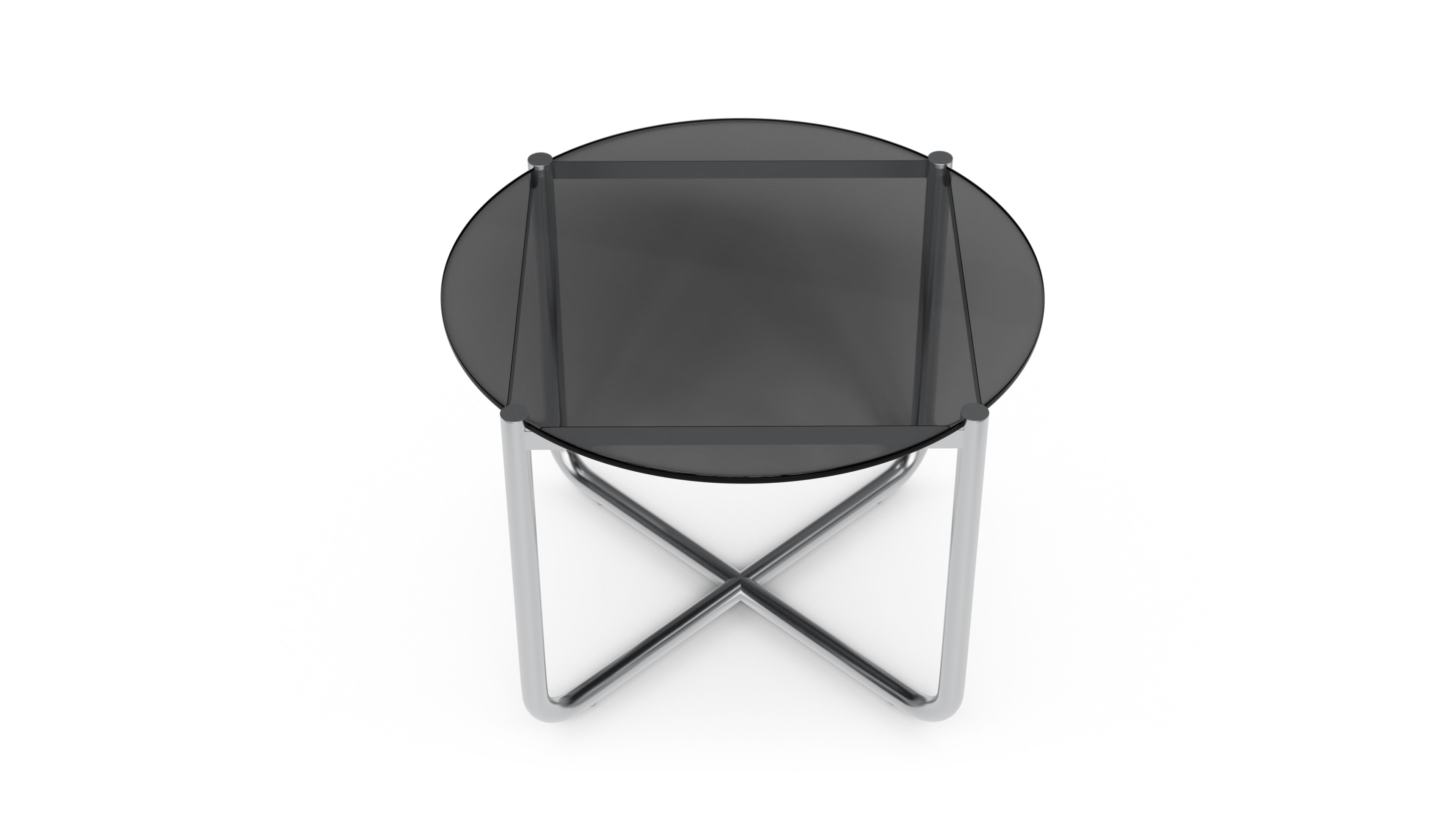 Mies van der Rohe MR Table in Canada and the USA MR90T Tinted Glass - Closeup
