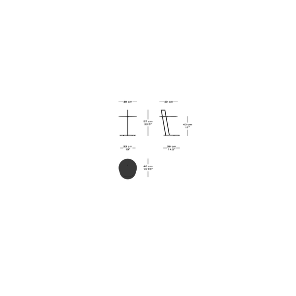 Occasional Table: Round by Hommage À Eileen Gray