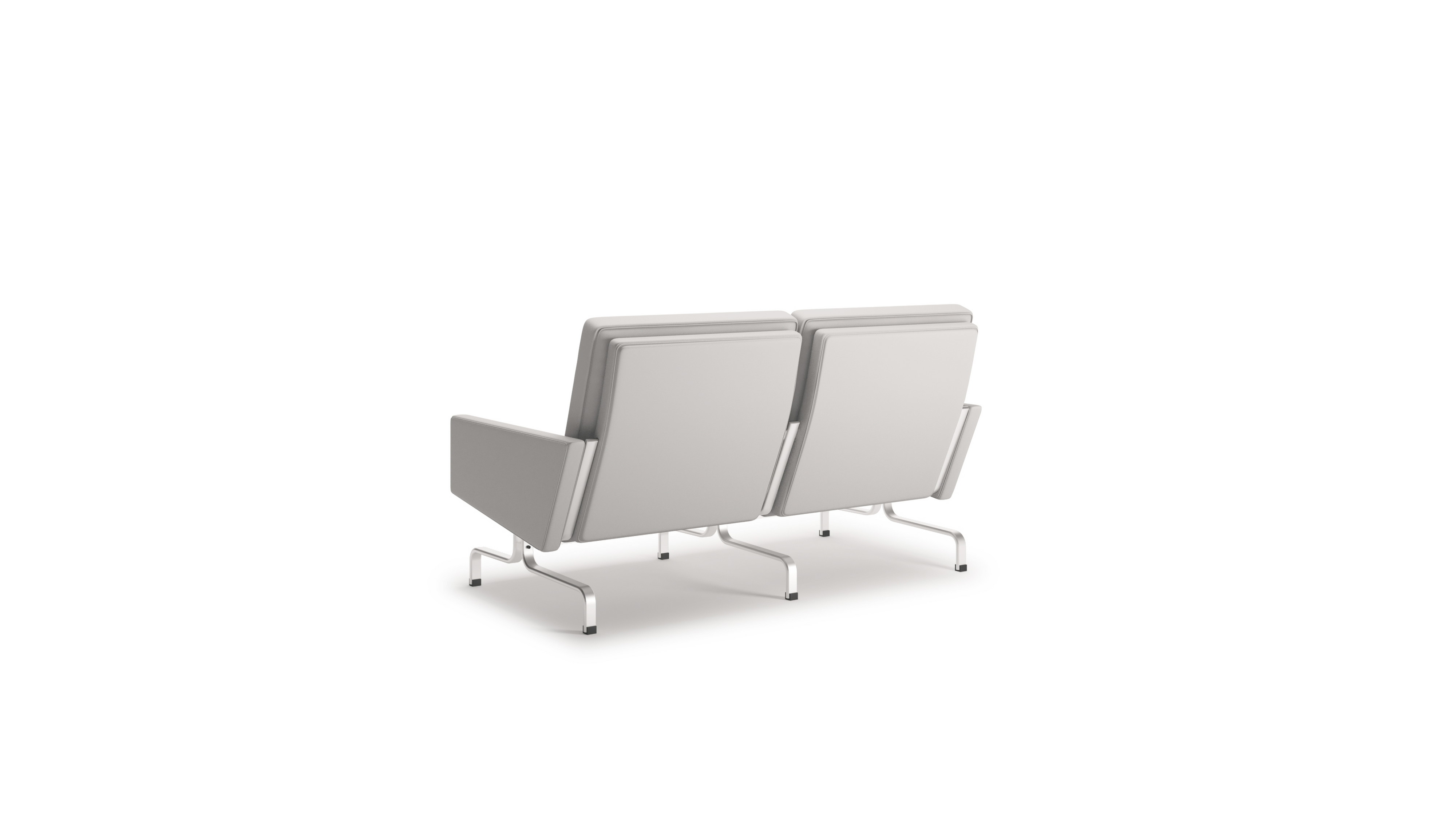 PK31 Loveseat Poul Kjærholm in Canada and the USA Model PK31-2 - Back Angle