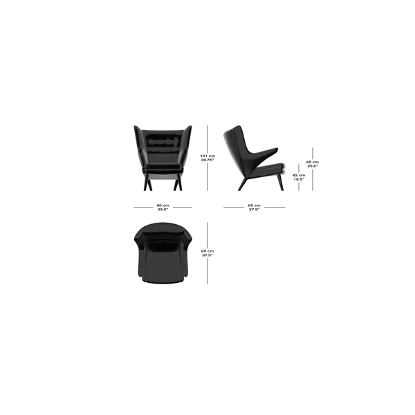 Papa Bear Lounge Chair by Hommage À Hans Wegner