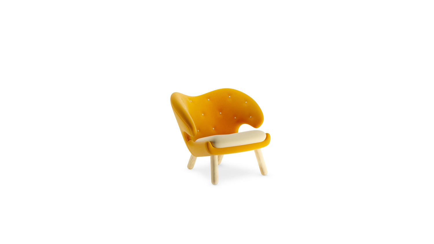 Pelican Chair by Finn Juhl Pelican Chair in Canada and the USA FJ 4000 & FJ 4001 - Front Angle