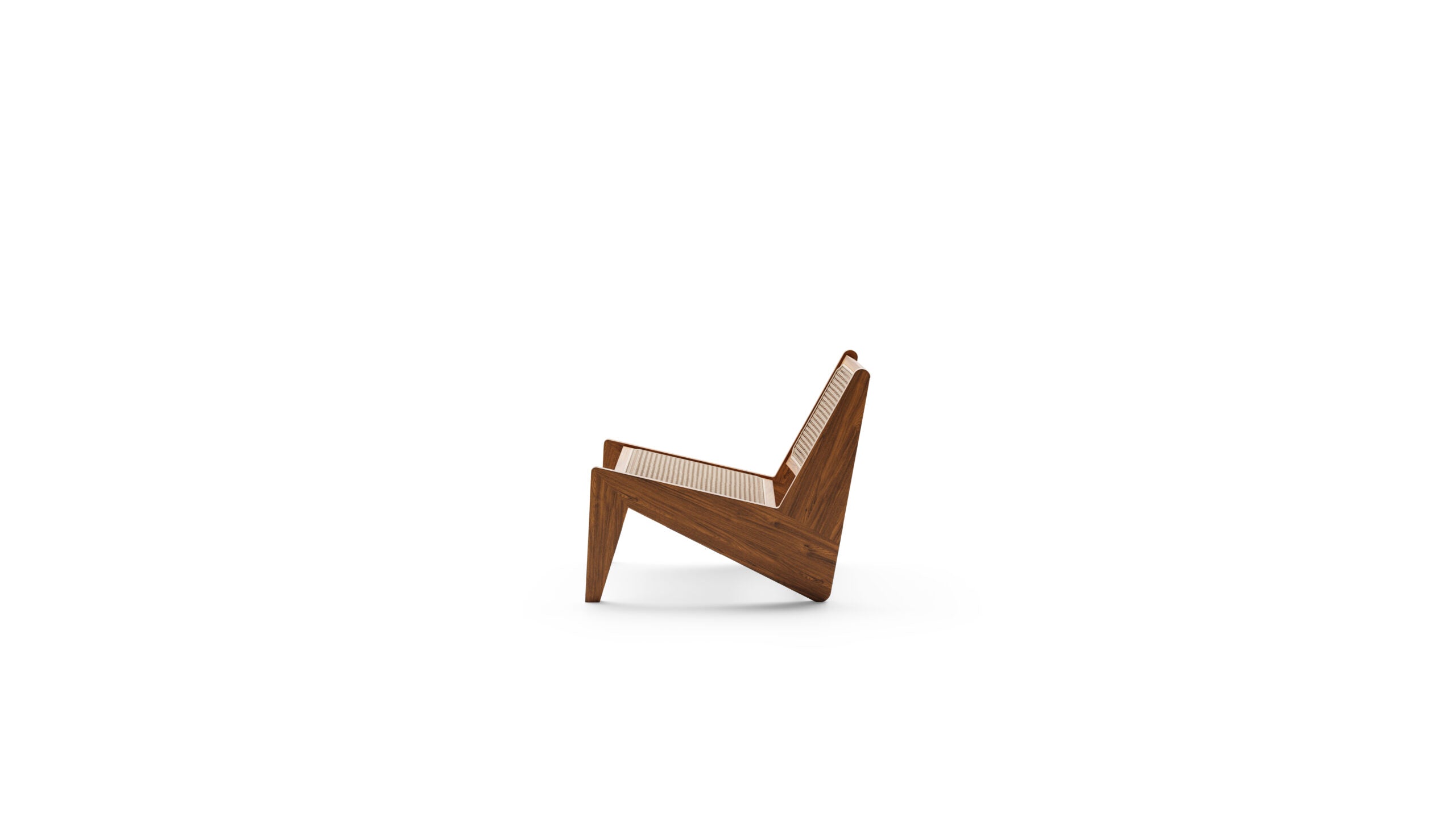 Pierre Jeanneret Kangaroo Armchair 058 in Canada and the USA - Side