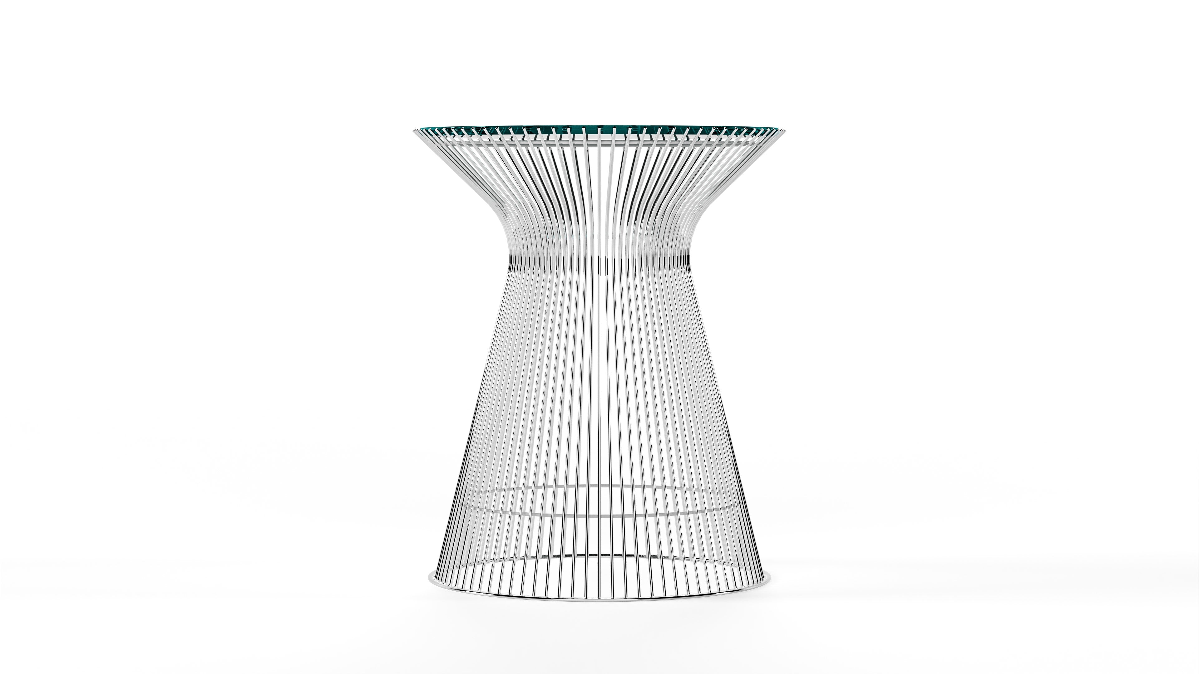 Platner Side Table by Warren Platner in Canada and the USA 3710T Platner Round Side Table - Closeup Side