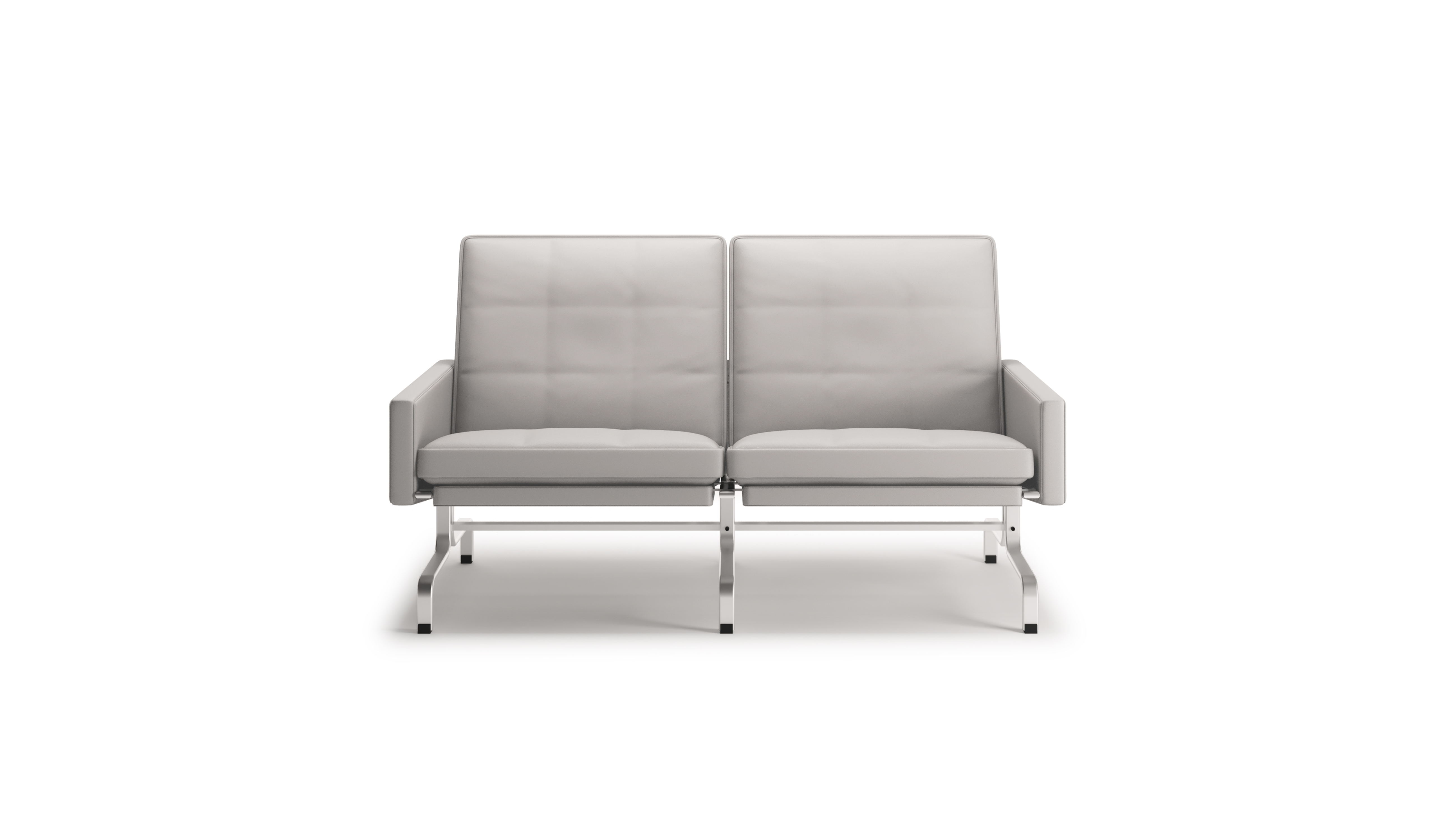 PK31 Loveseat Poul Kjærholm in Canada and the USA Model PK31-2 - Front Large Hero Image