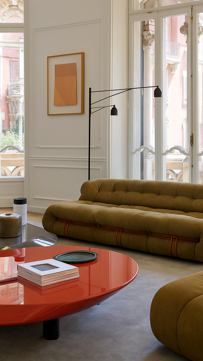 Soriana Sofa for sale in the USA and Canada - Lifestyle Image in Living Room