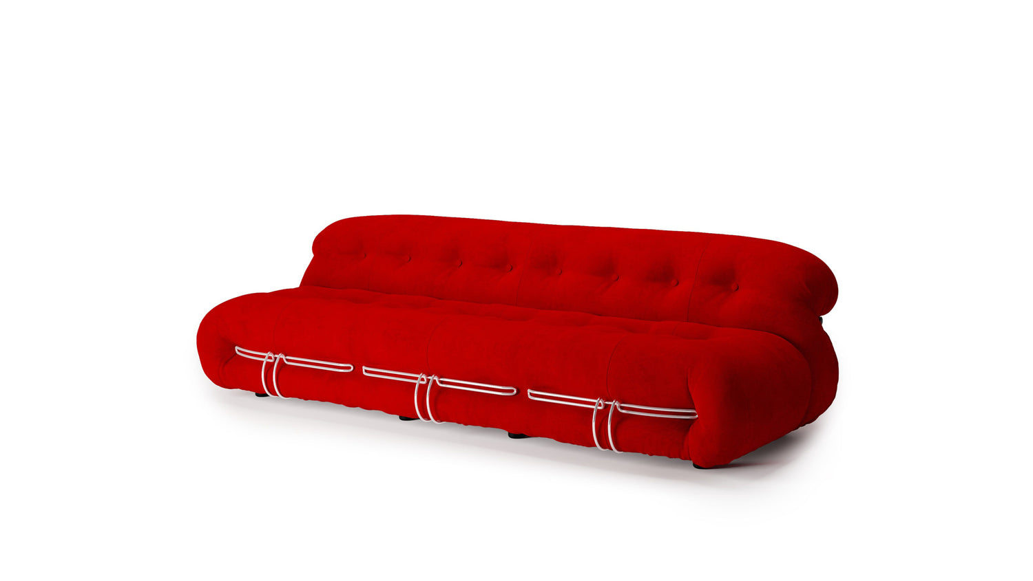 Soriana Sofa Three-Seater Sofa by Afra & Tobia Scarpa in Canada and the USA Cassina-Style - Front Angle