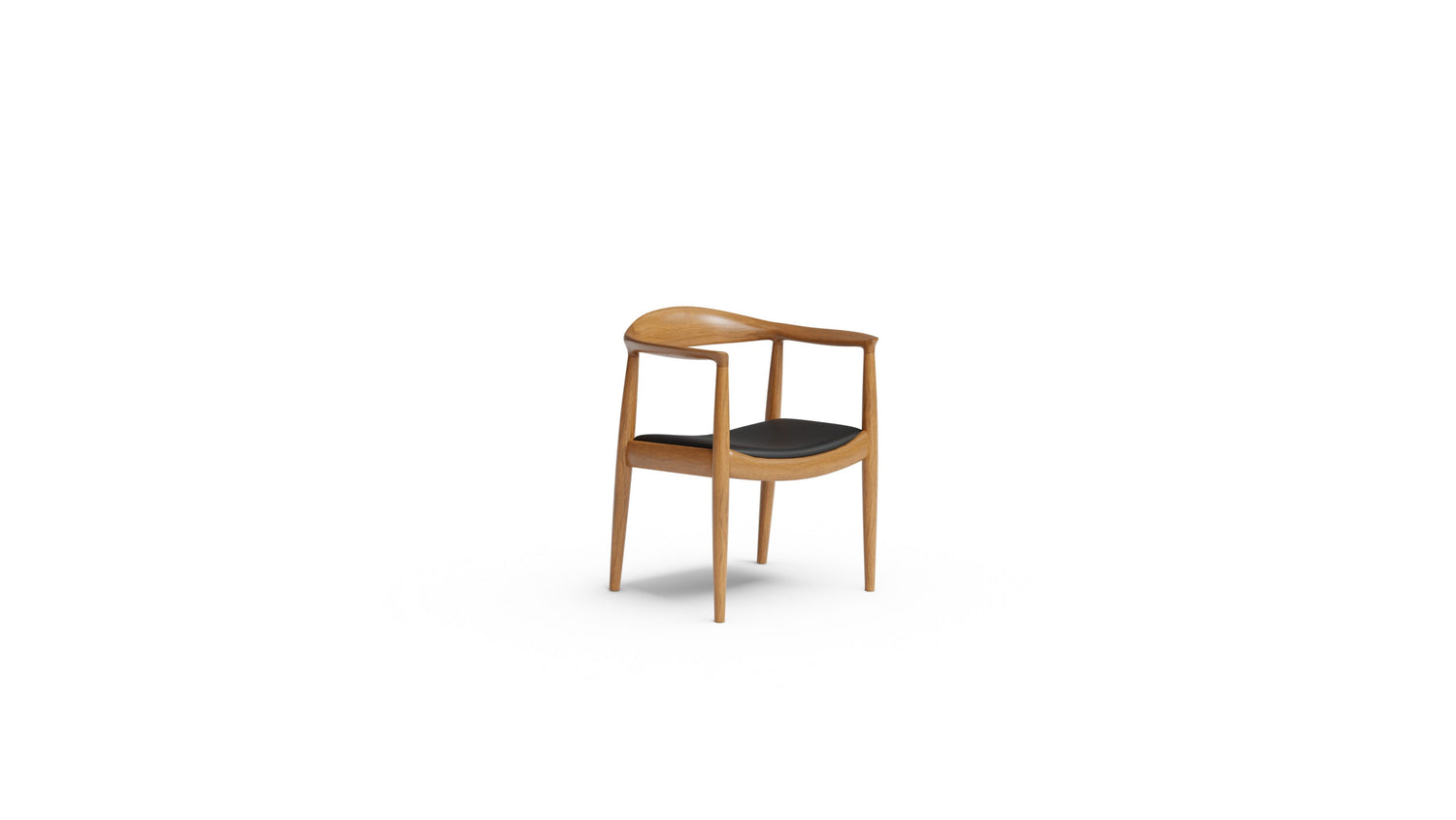 The Round Chair by Hans J. Wegner Round Chair in Canada and the USA PP503 & JH503 - Front Angle