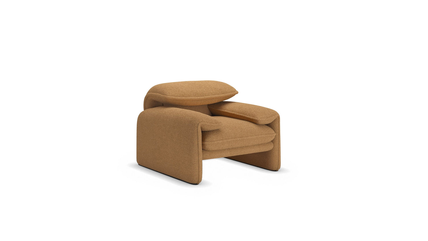 Vico Magistretti Maralunga Armchair in Canada and the USA Poltrono - Front Angle