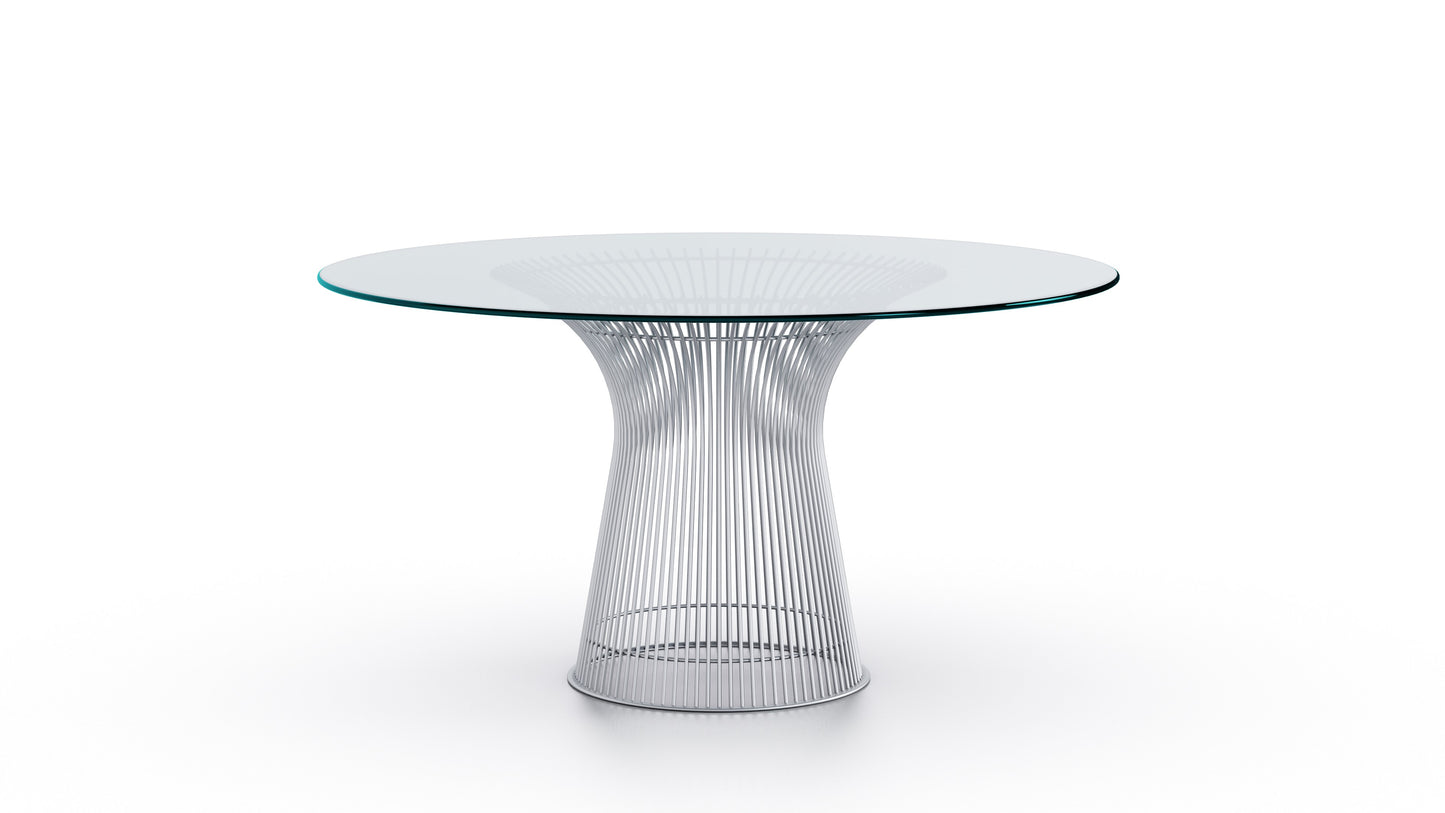 Warren Platner Platner Round Table in Canada and the USA 3716 Platner Dining Table Chrome - Closeup 2