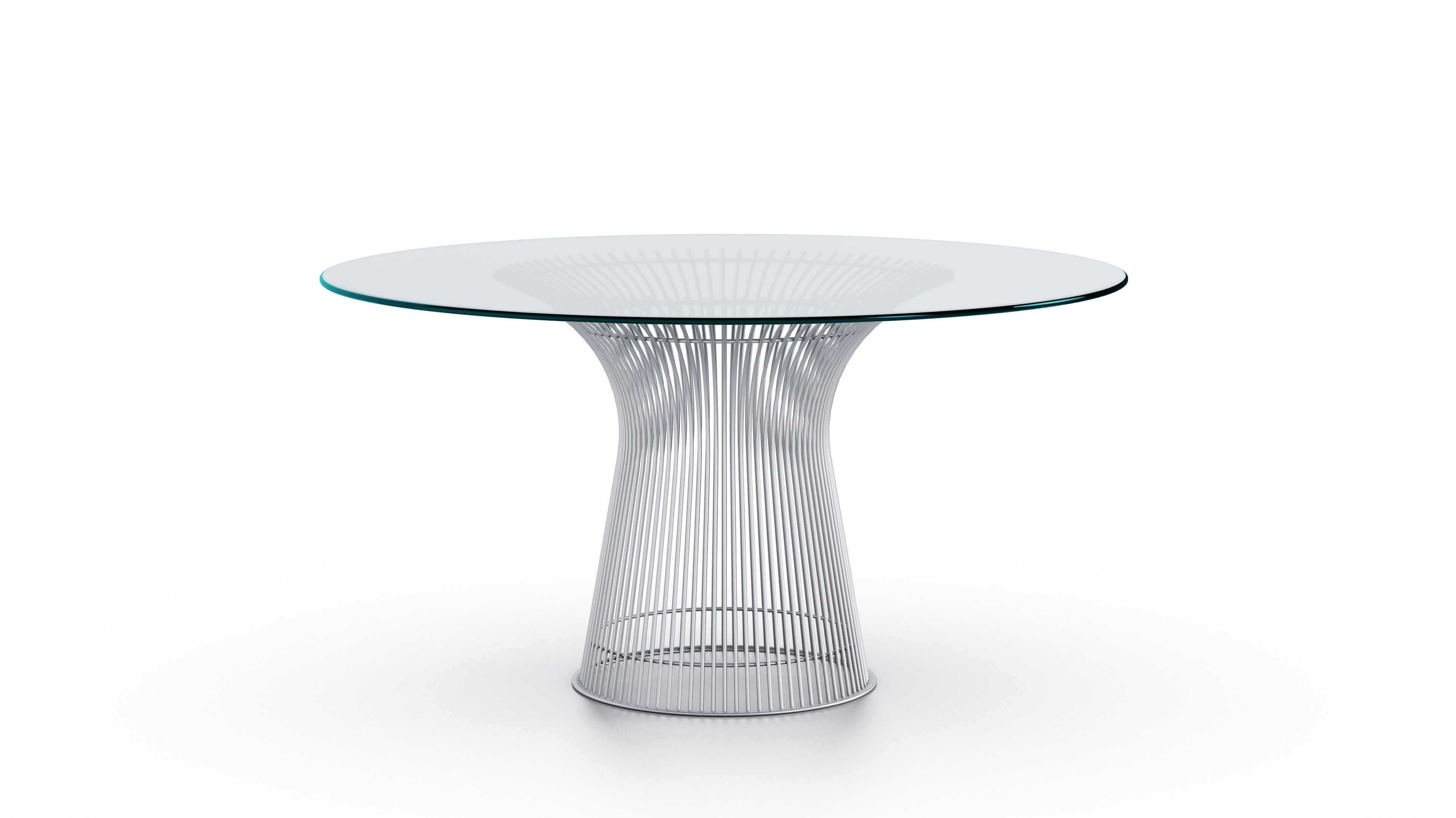 Warren Platner Platner Round Table in Canada and the USA 3716 Platner Dining Table Chrome - Closeup 2