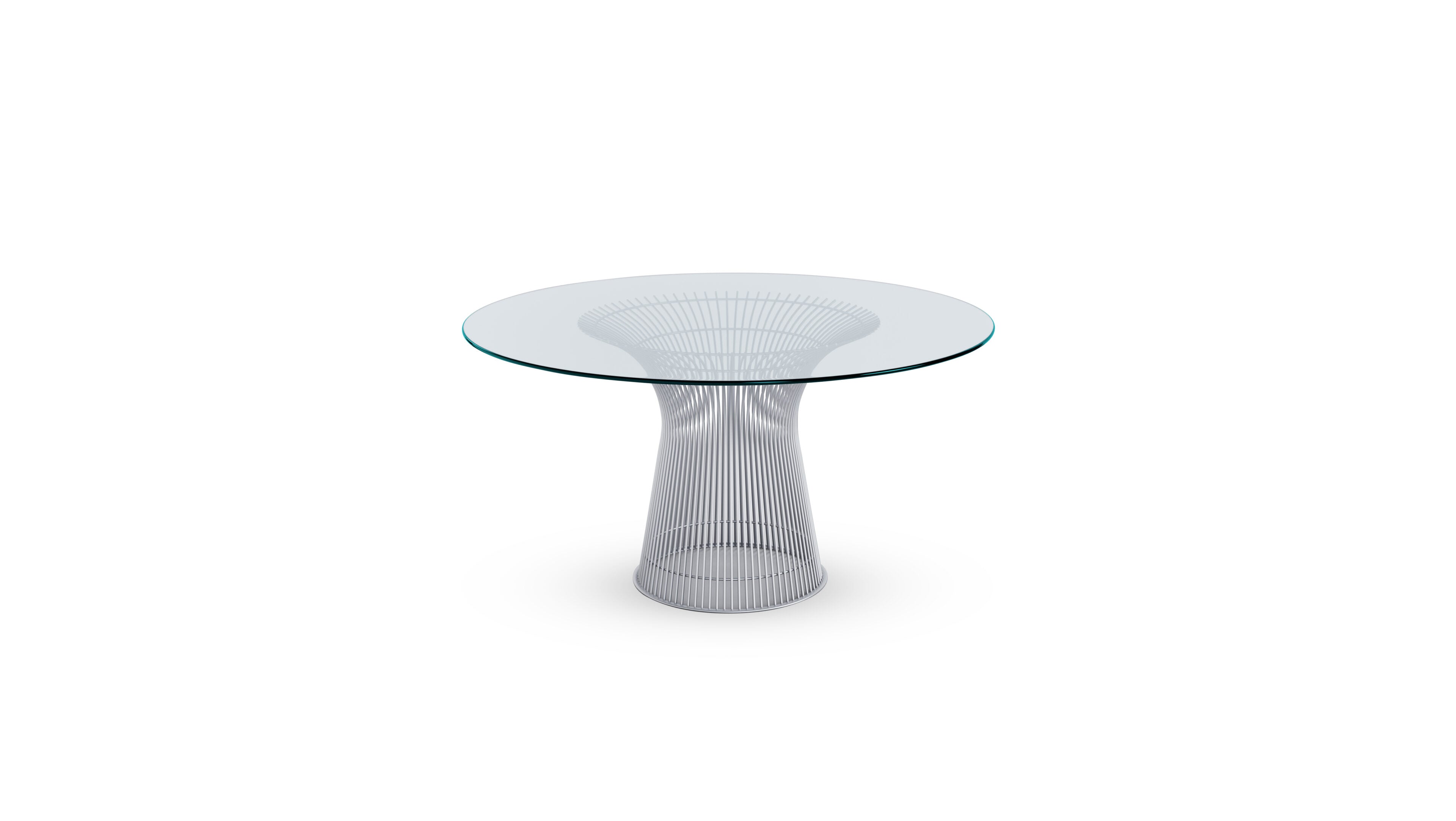 Warren Platner Platner Round Table in Canada and the USA 3716 Platner Dining Table Chrome - Front Angle 2