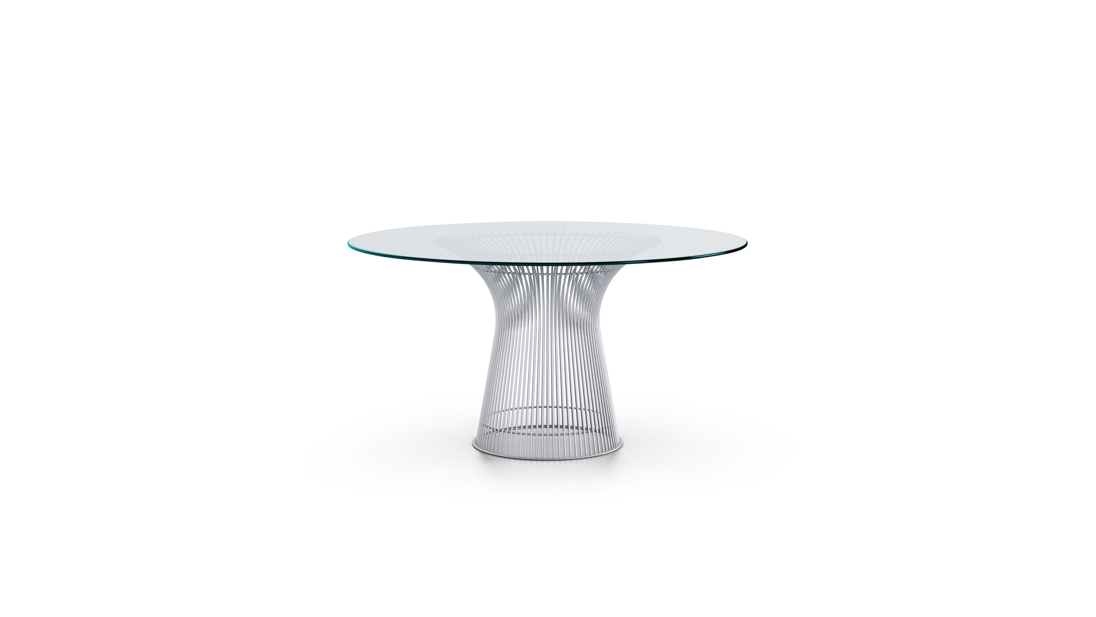 Warren Platner Platner Round Table in Canada and the USA 3716 Platner Dining Table Chrome - Side