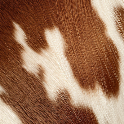 Brown & White | Haired Hide