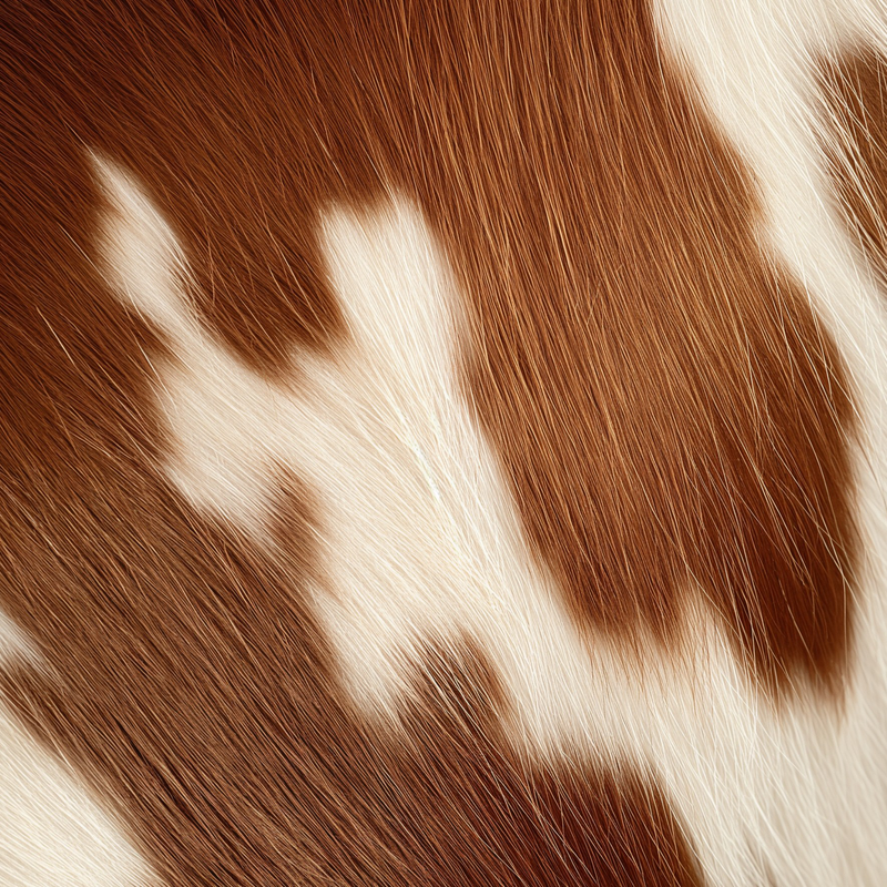 Brown & White | Haired Hide