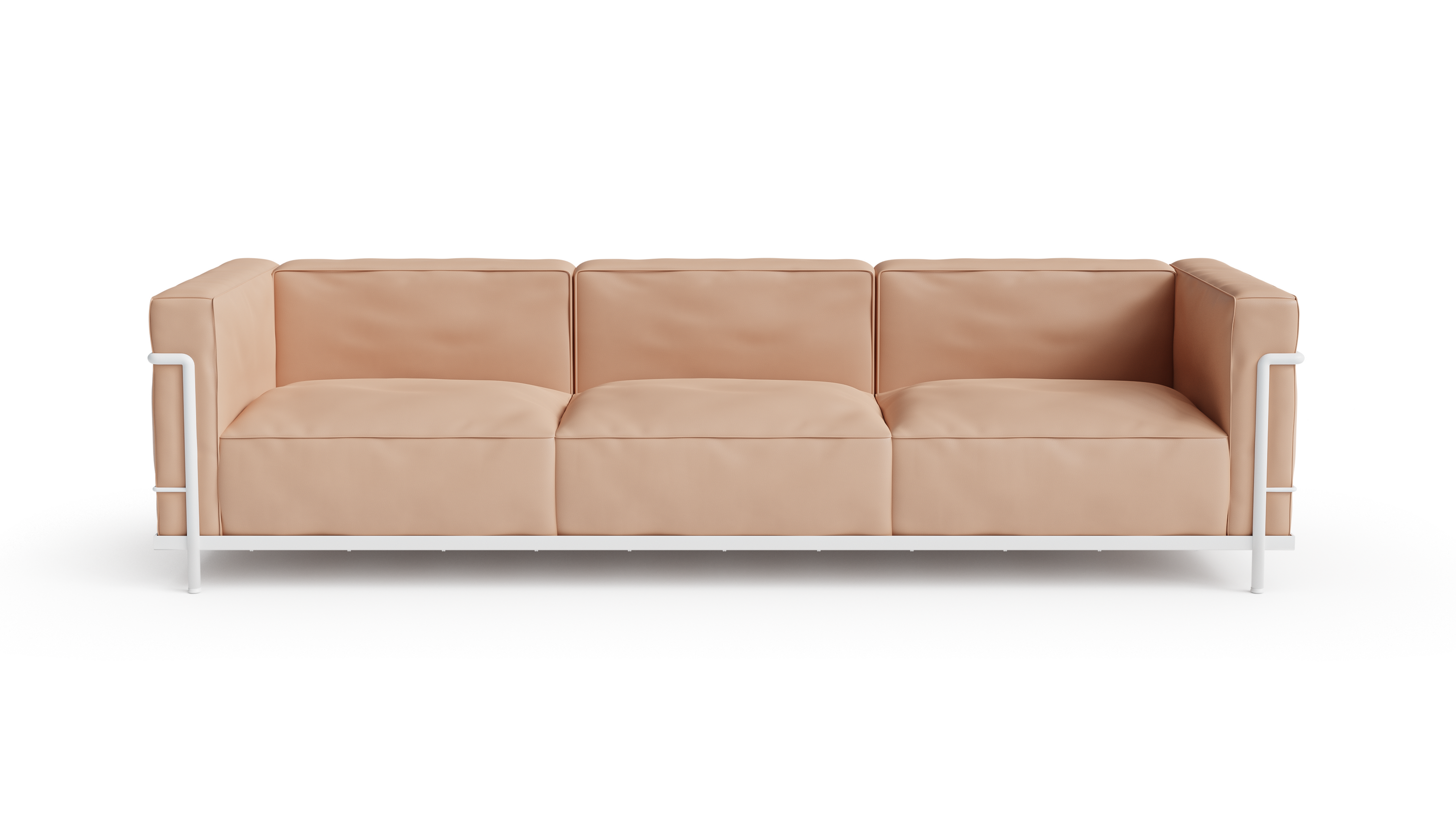 Le Corbusier LC3 three-seat sofa with foam and feather cushions - LC3 relaxed model comparison of LC3 and LC2 sofas buying guide