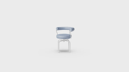 The LC7 Chaise 7 Siege Tournant Fauteuil Chair by Le Corbusier, in the USA, in Canada, by Archetype Forms