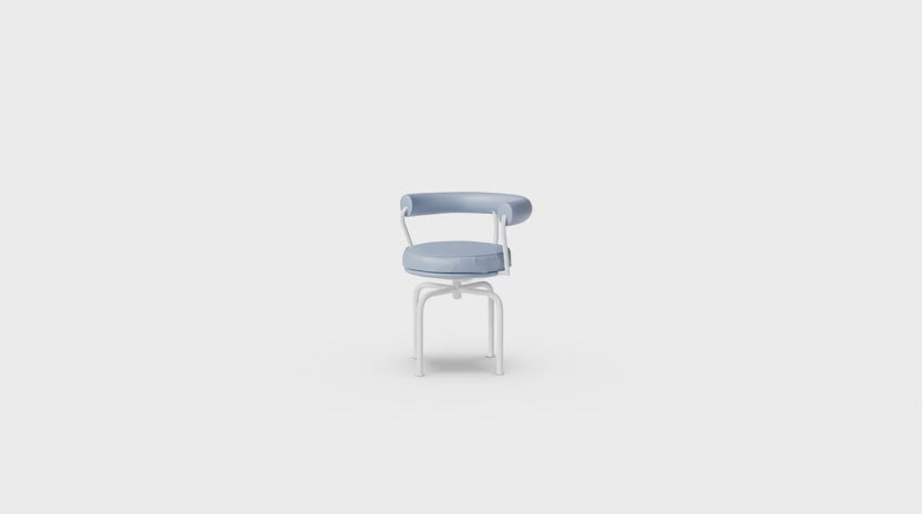 The LC7 Chaise 7 Siege Tournant Fauteuil Chair by Le Corbusier, in the USA, in Canada, by Archetype Forms