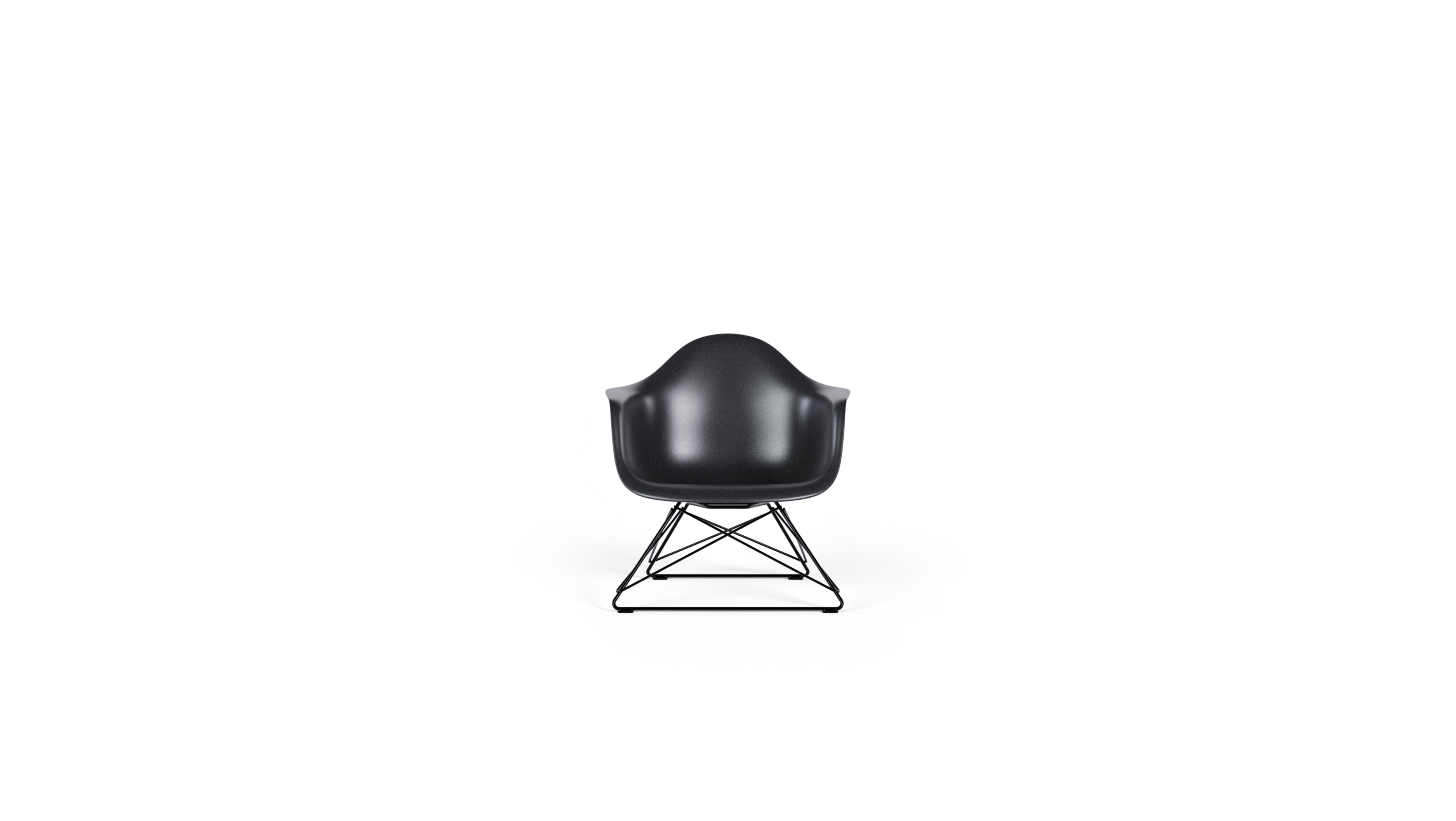 Low Wire Base Molded Fiberglass Armchair DFAR Reproduction by Archetype Forms - Charles & Ray Eames - Desktop Hero