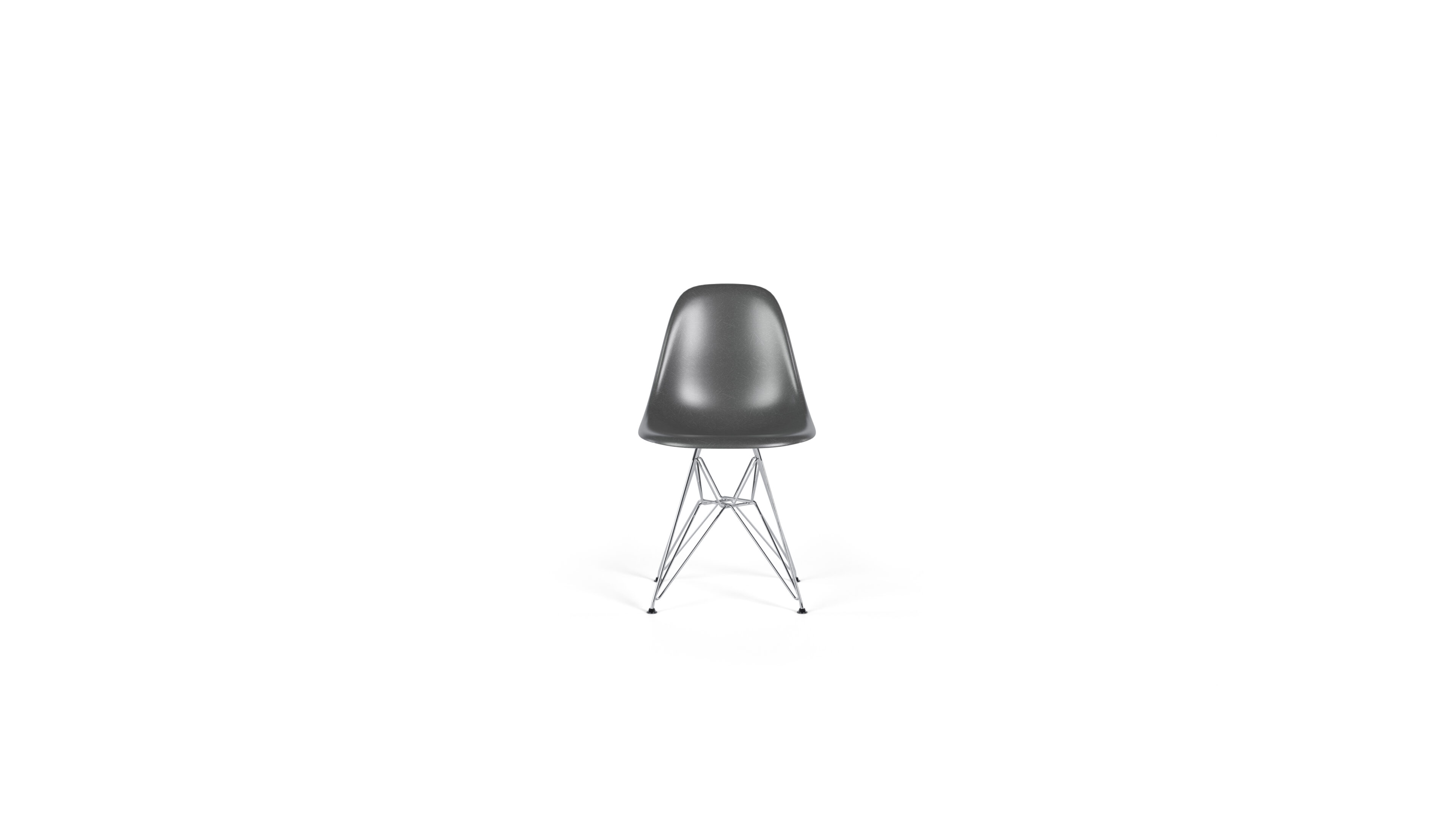 molded Fiberglass Side Chair: Wire Base DFSR Reproduction by Archetype Forms - Charles & Ray Eames - Desktop Hero