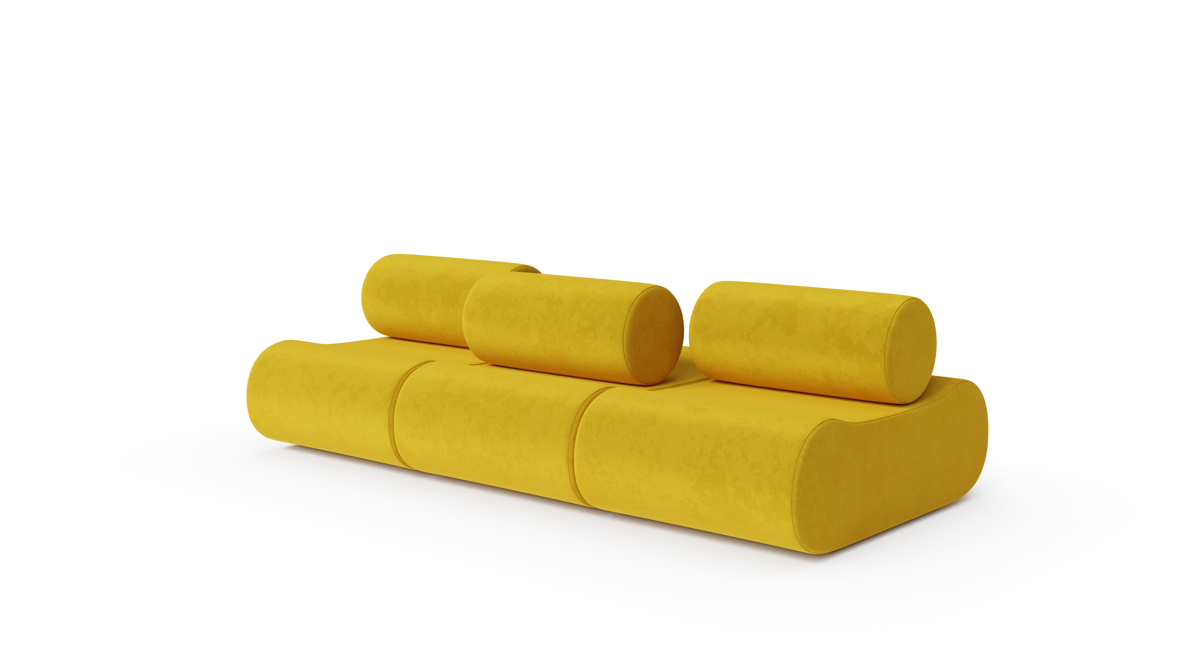 Corbi Sofa Three Seater by Klaus Uredat, designed by Klaus Uredat, made by Archetype Forms, available online in Canada - Hero Image