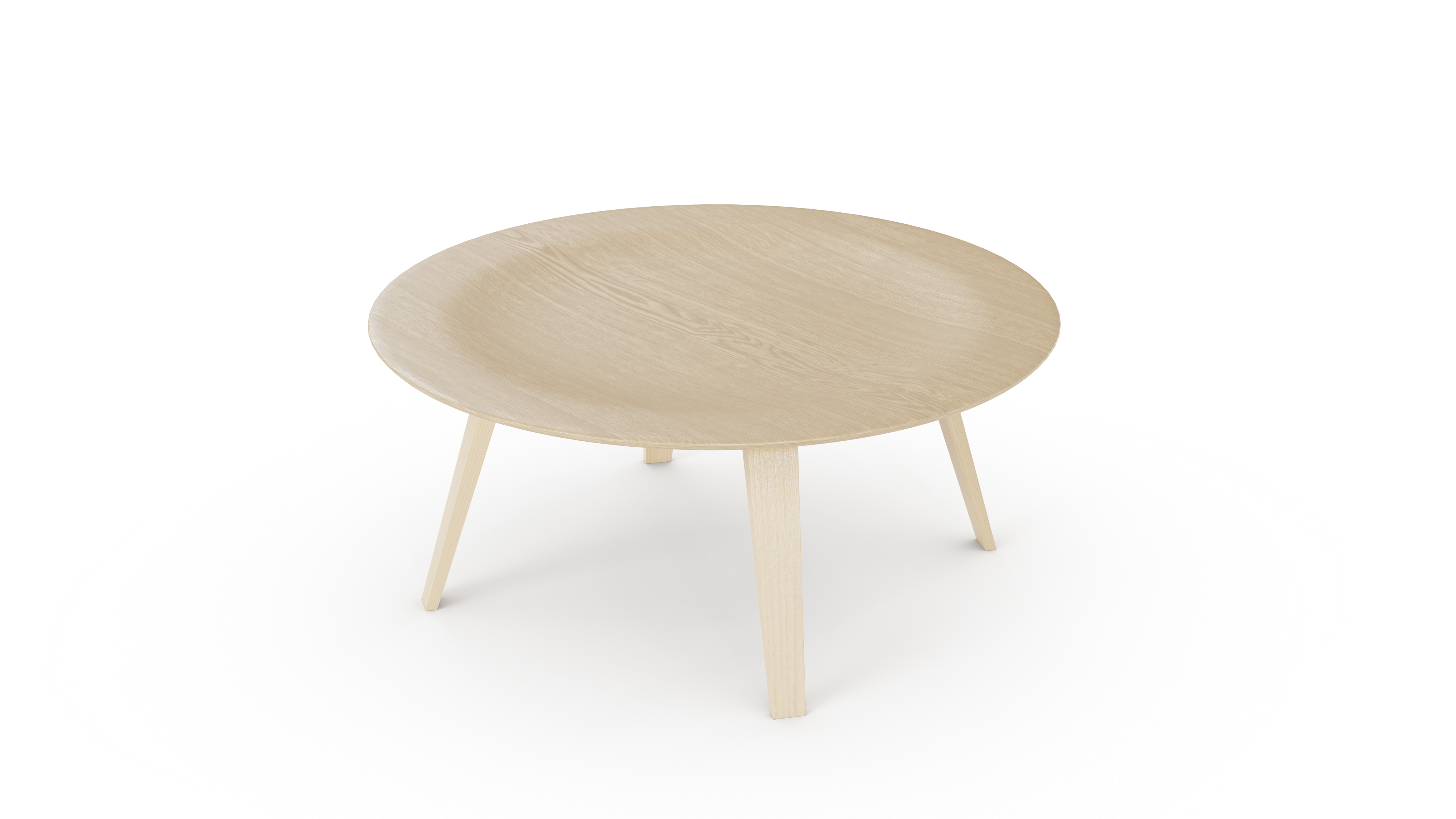 Eames CTW Coffee Table Molded Plywood With Wood Legsx Reproduction by Archetype Forms - Charles & Ray Eames - Closeup View