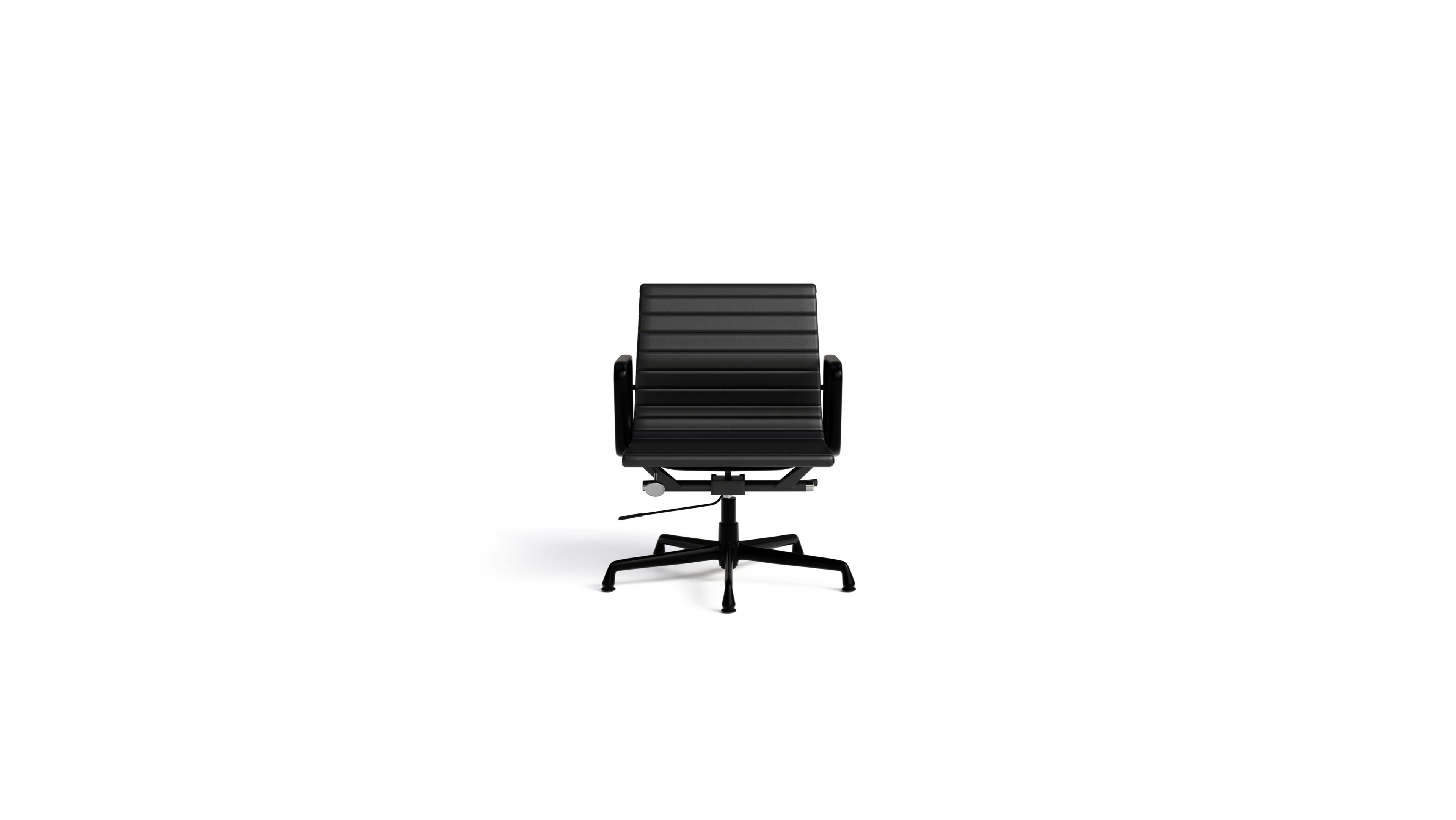 Eames Aluminum Group Management Chair EA 334E On Glides, Pneumatic Lift Reproduction by Archetype Forms - Charles & Ray Eames - Desktop Hero