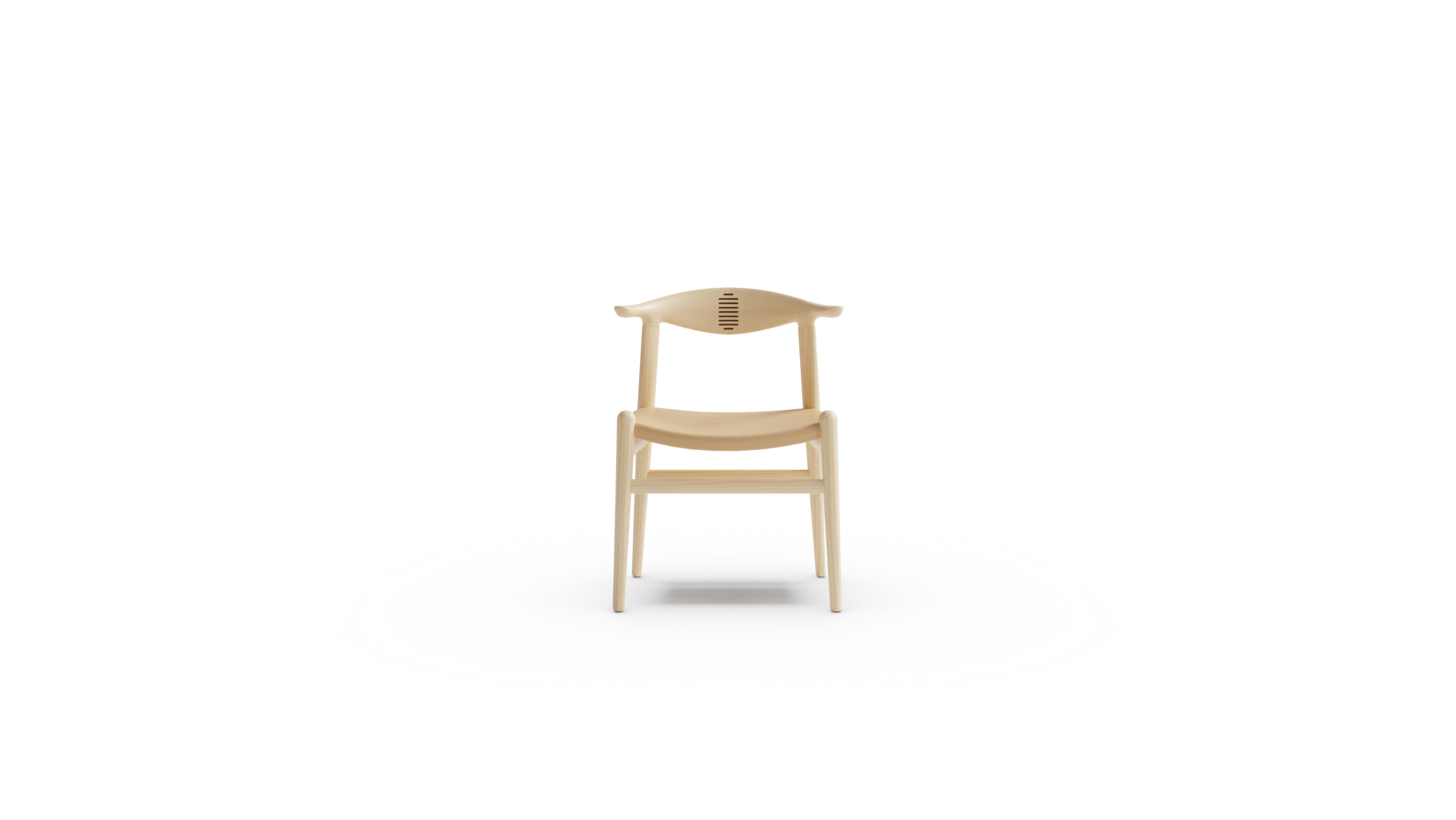 PP505 Cow Horn Chair 1952 Upholstered Reproduction by Archetype Forms - Hans Wegner - Desktop Hero