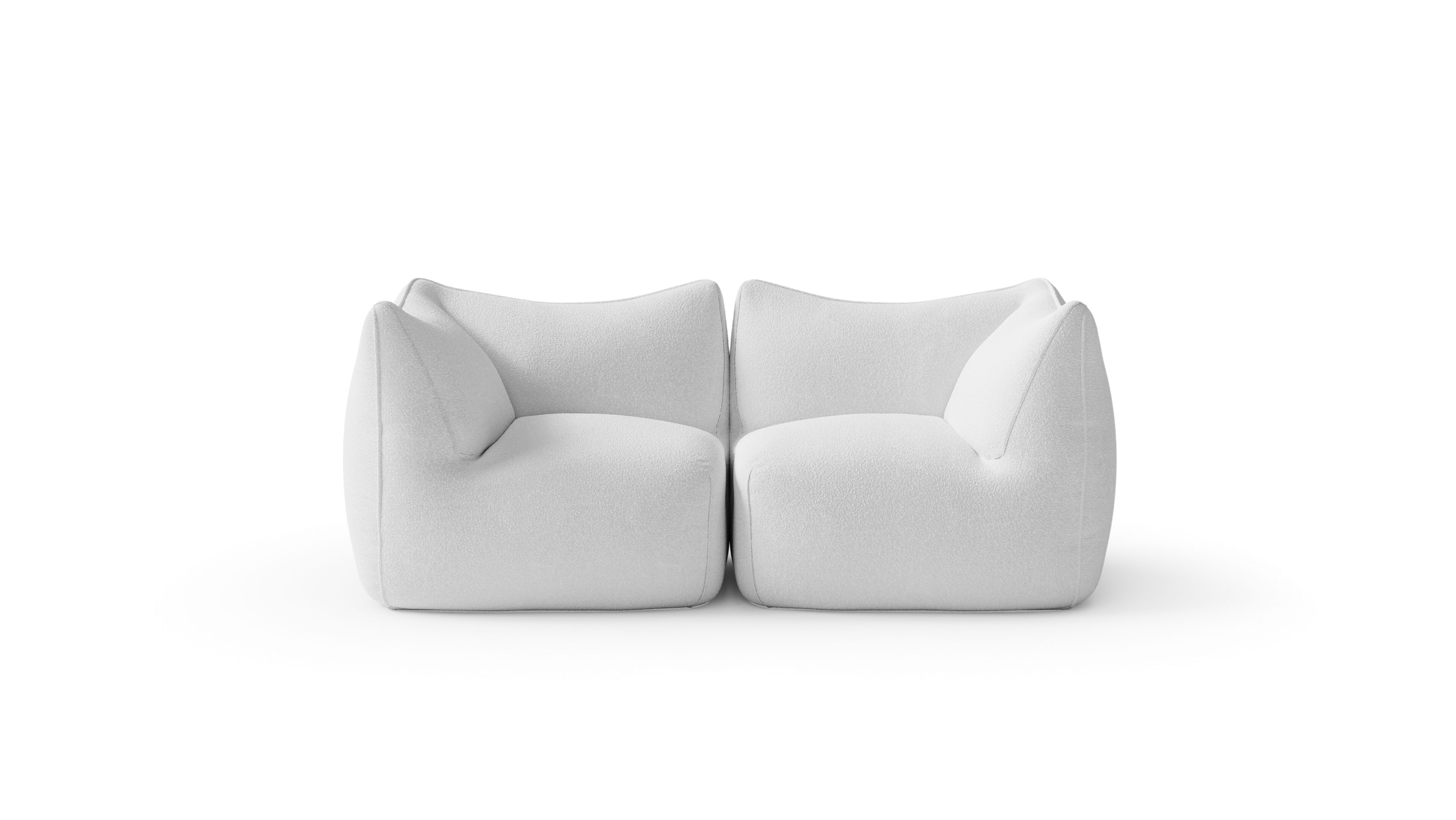 Le Bambole Modular Sofa Ends-Corner 1972 Reproduction by Archetype Forms - Mario Bellini - Paired Hero Image