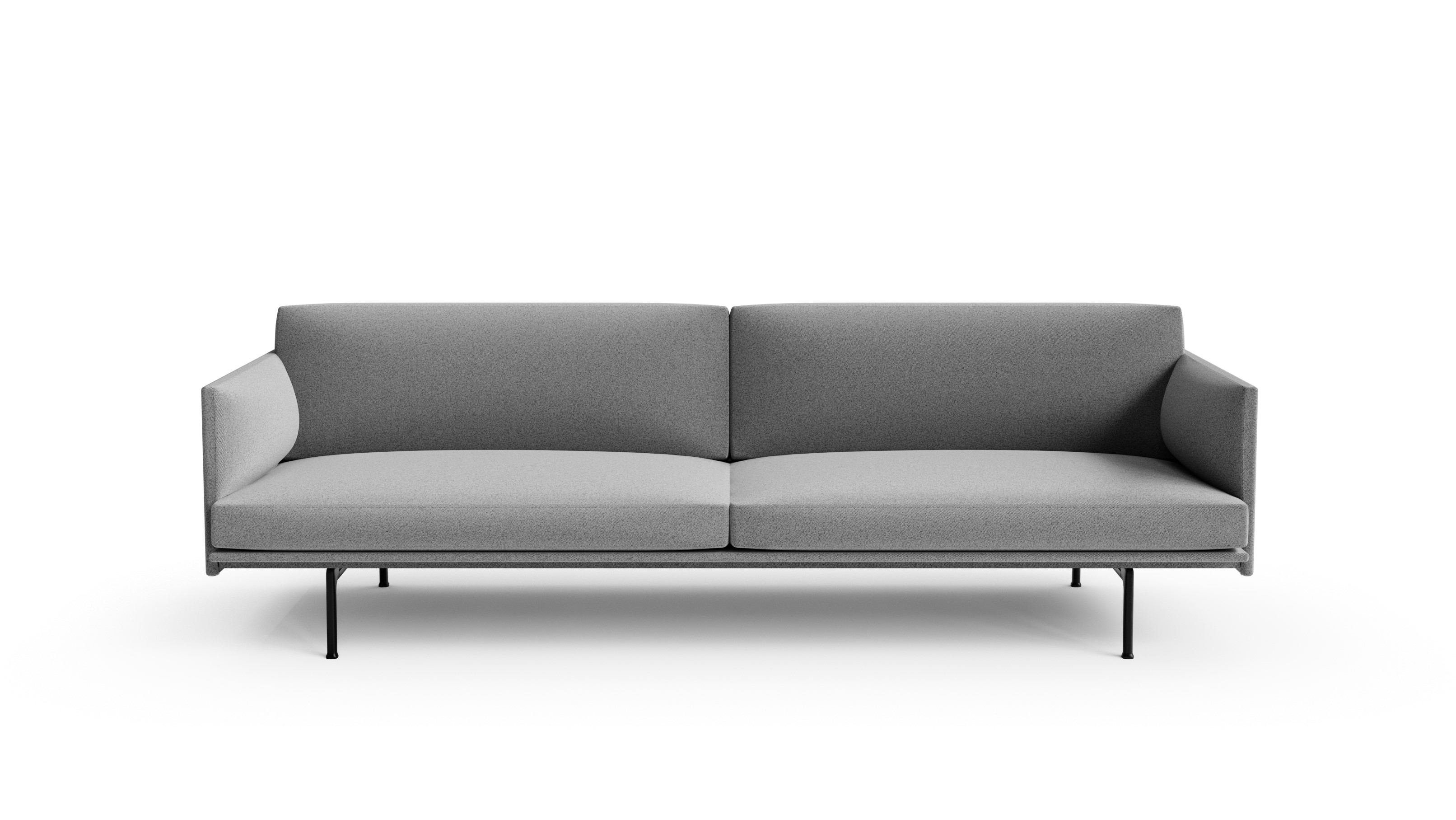 Hero image of the Outline Sofa 3-Seater by Muuto, designed by Anderssen, available online in Canada. Made by Archetype Forms.