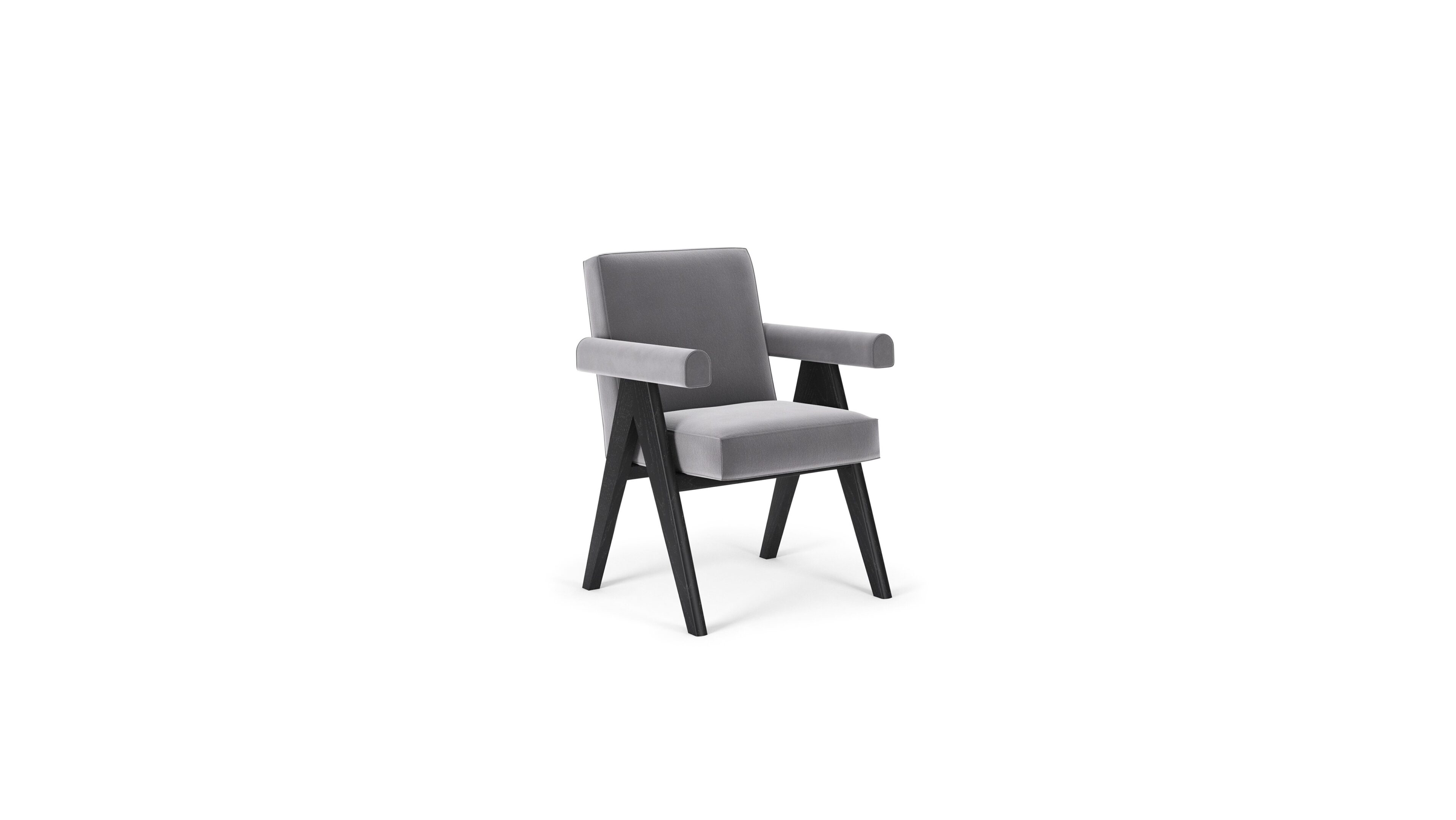 Hero image of the Committee Chair Small Armchair 062 31-41-51-81 by Pierre Jeanneret, available online in Canada. Made by Archetype Forms.