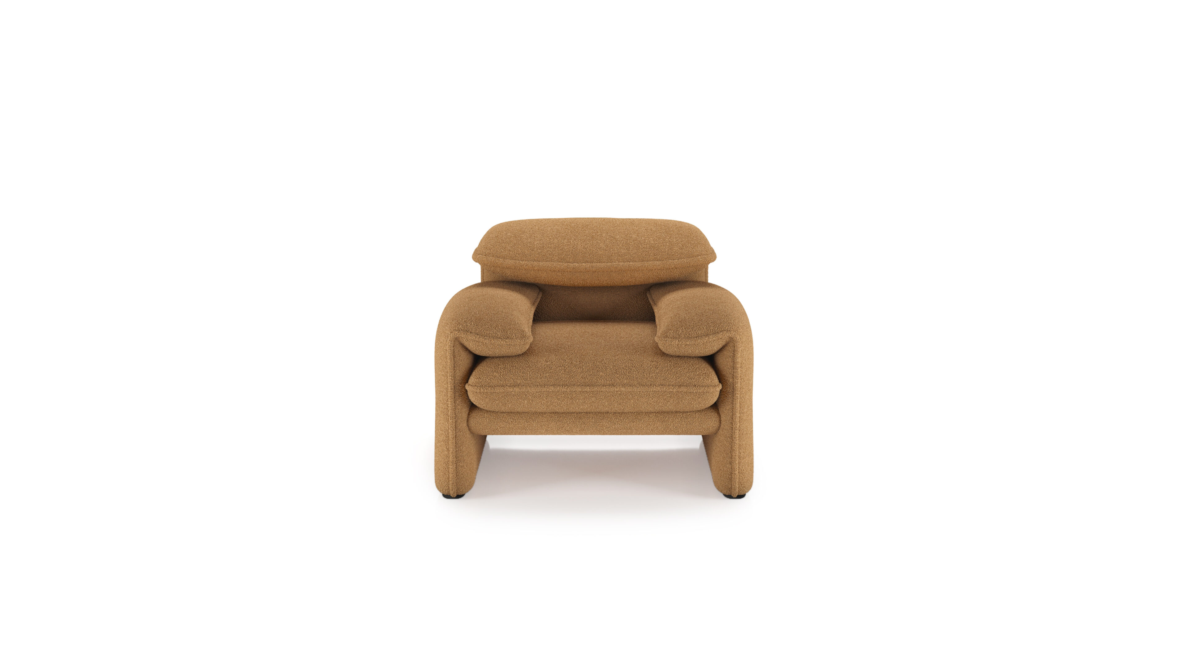 Hero image of the Maralunga Poltrona Armchair 675 5 A1 by Vico Magistretti, designed by Vico Magistretti, available online in Canada. Made by Archetype Forms.