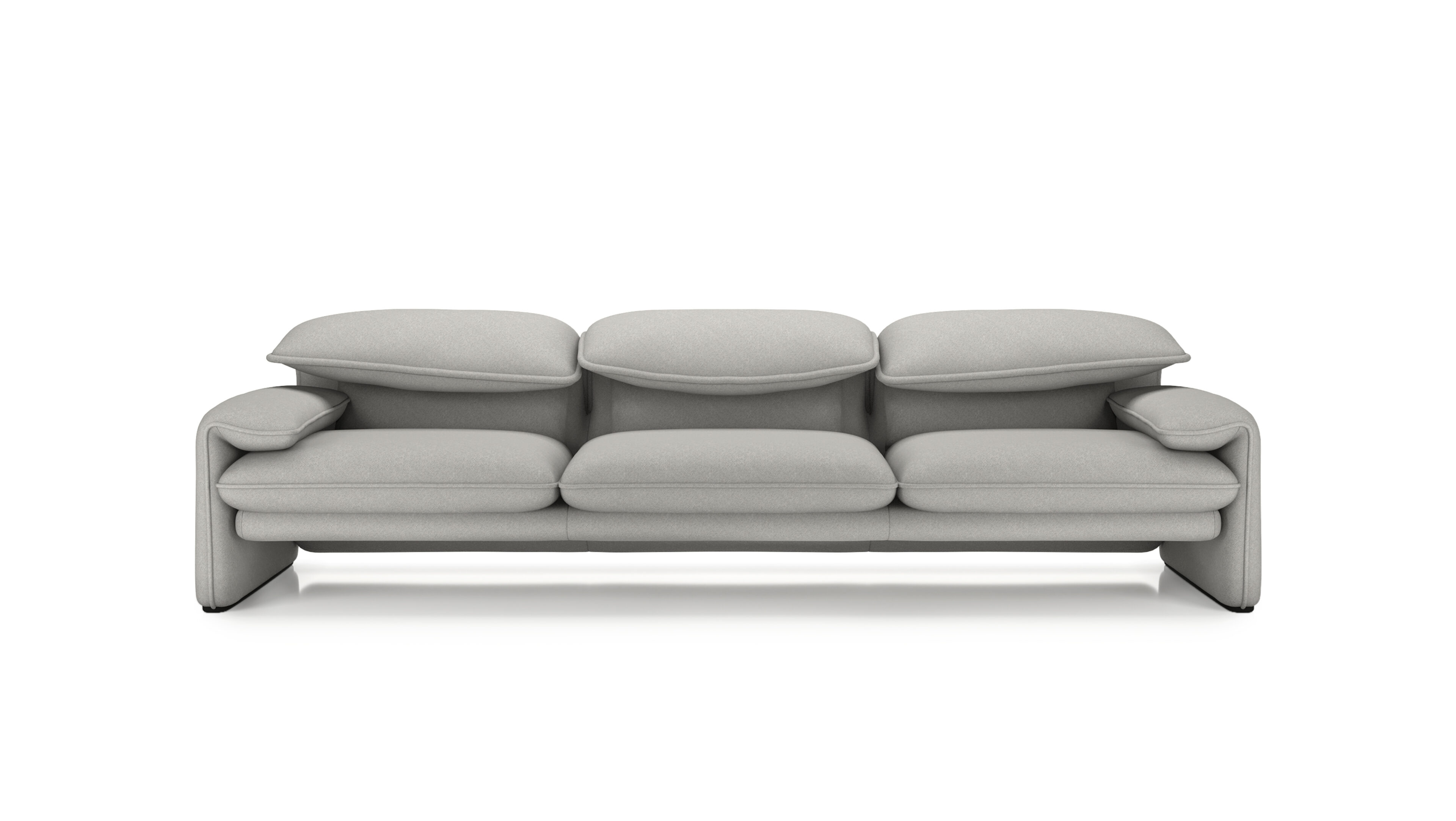 Hero image of the Maralunga 3-Seat Sofa Large 675 03 A7 by Vico Magistretti, designed by Vico Magistretti, available online in Canada. Made by Archetype Forms.