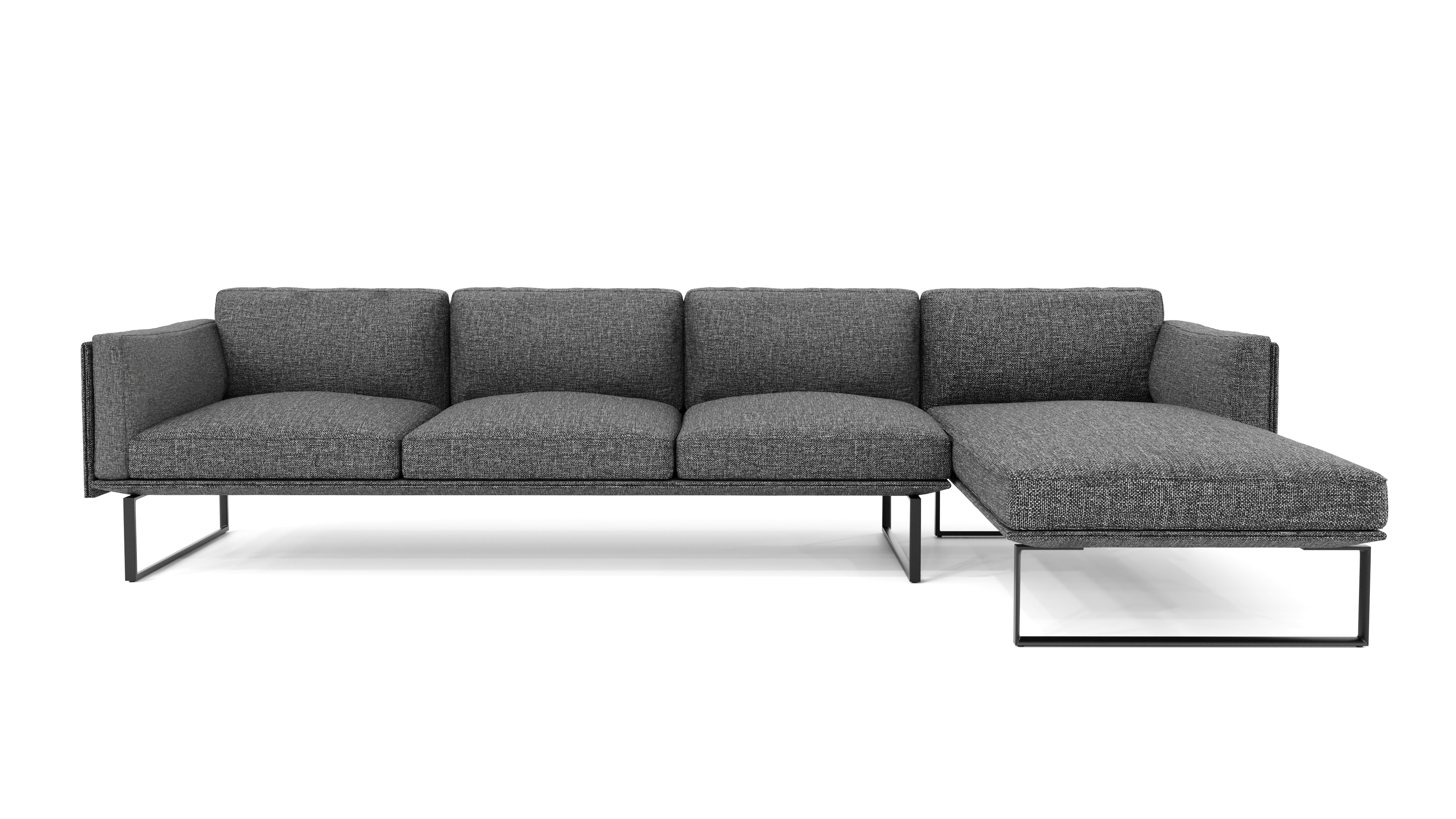 Hero image of the 202-203 16 Otto Sofa Four Seater With Chaise by Pierro Lissoni, available online in Canada. Designed by Pierro Lissoni, Made by Archetype Forms.