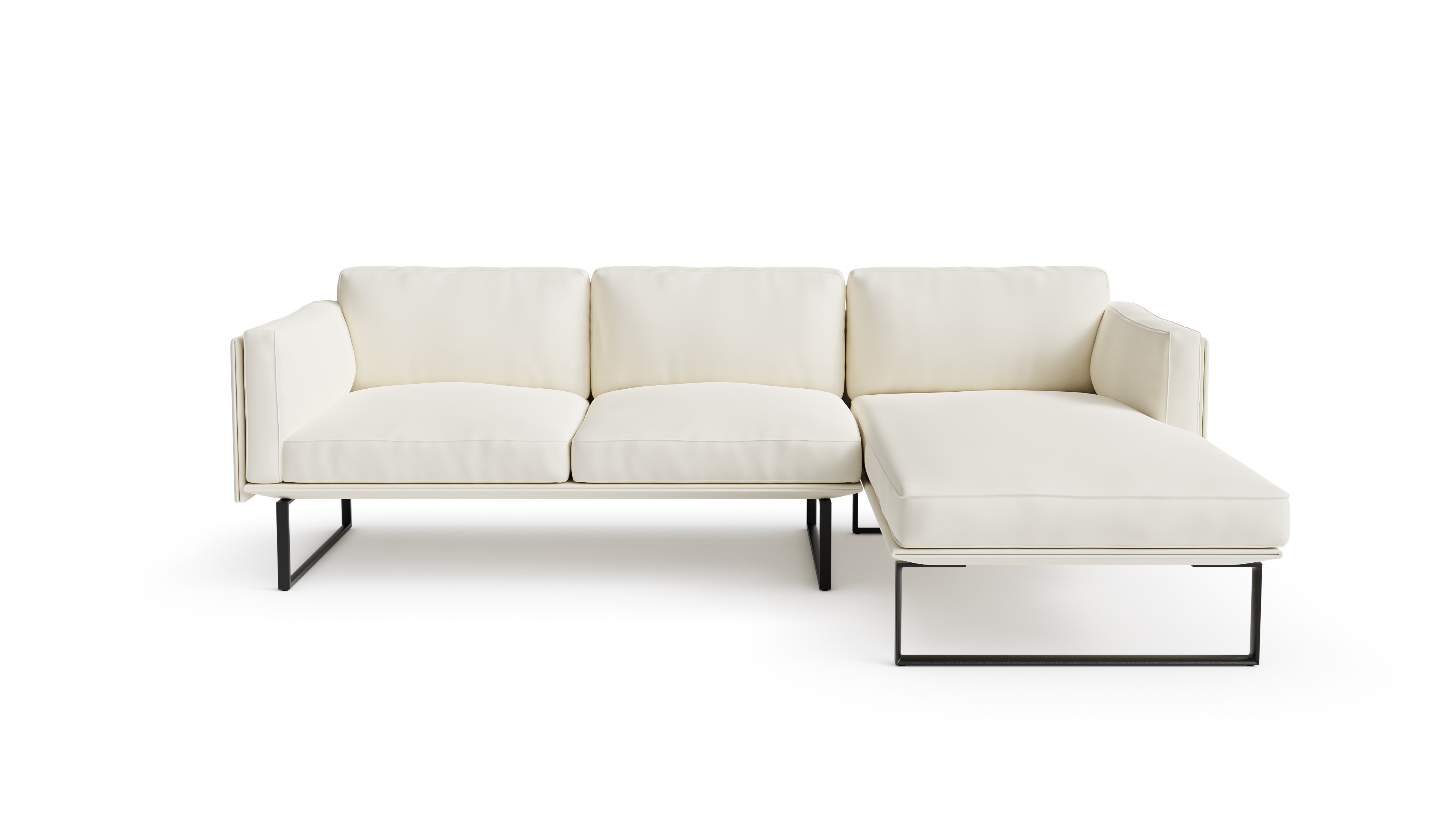 Hero image of the 202-09 Otto Sofa Three Seater With Chaise by Pierro Lissoni, available online in Canada. Designed by Pierro Lissoni, Made by Archetype Forms.