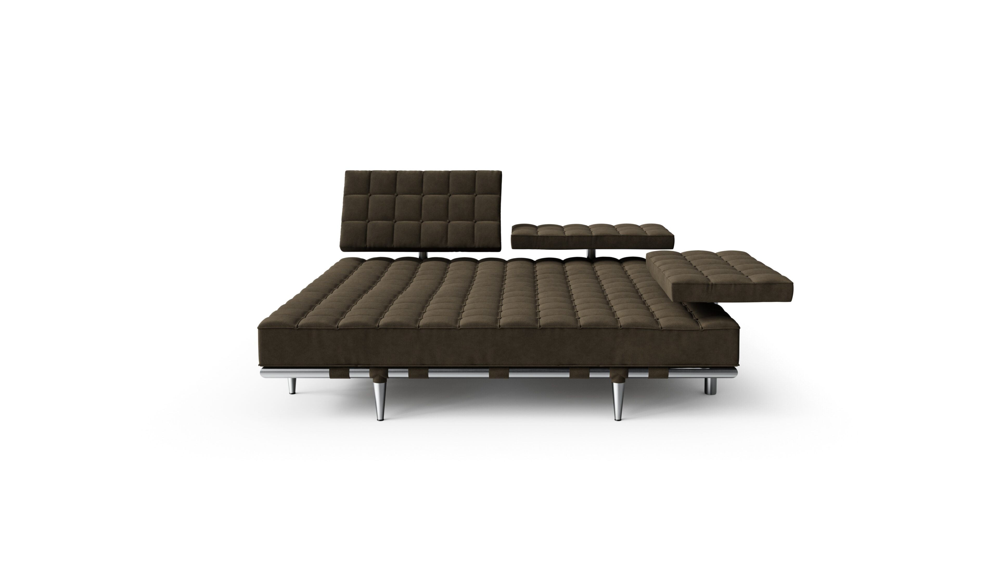 Hero image of the 241 Privé Daybed 241 41-42 by Philippe Starck, available online in Canada. Designed by Philippe Starck, Made by Archetype Forms.