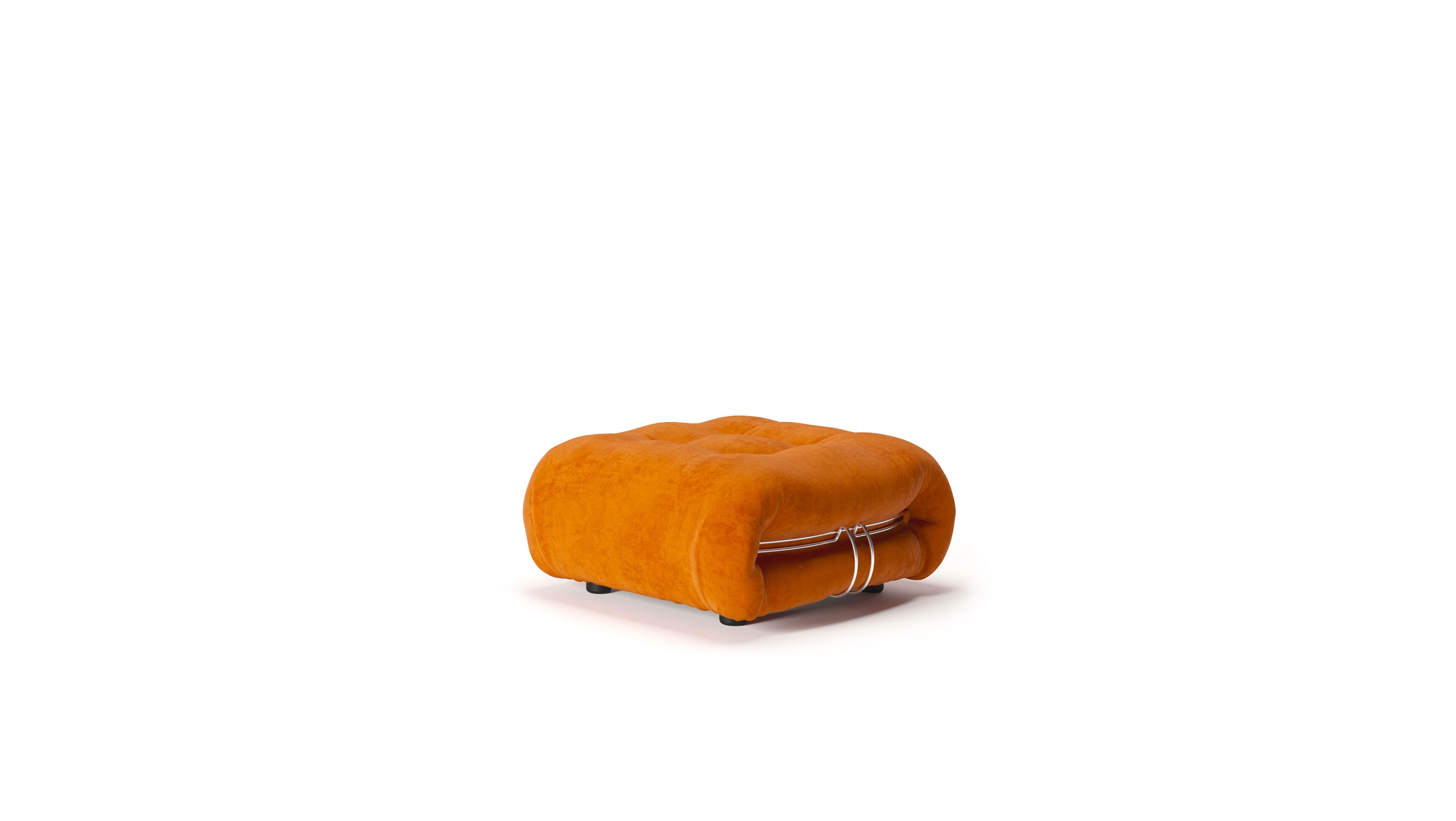 Hero image of the Soriana Pouf Ottoman by Afra and Tobia Scarpa, designed by Afra and Tobia Scarpa, available online in Canada. Made by Archetype Forms.